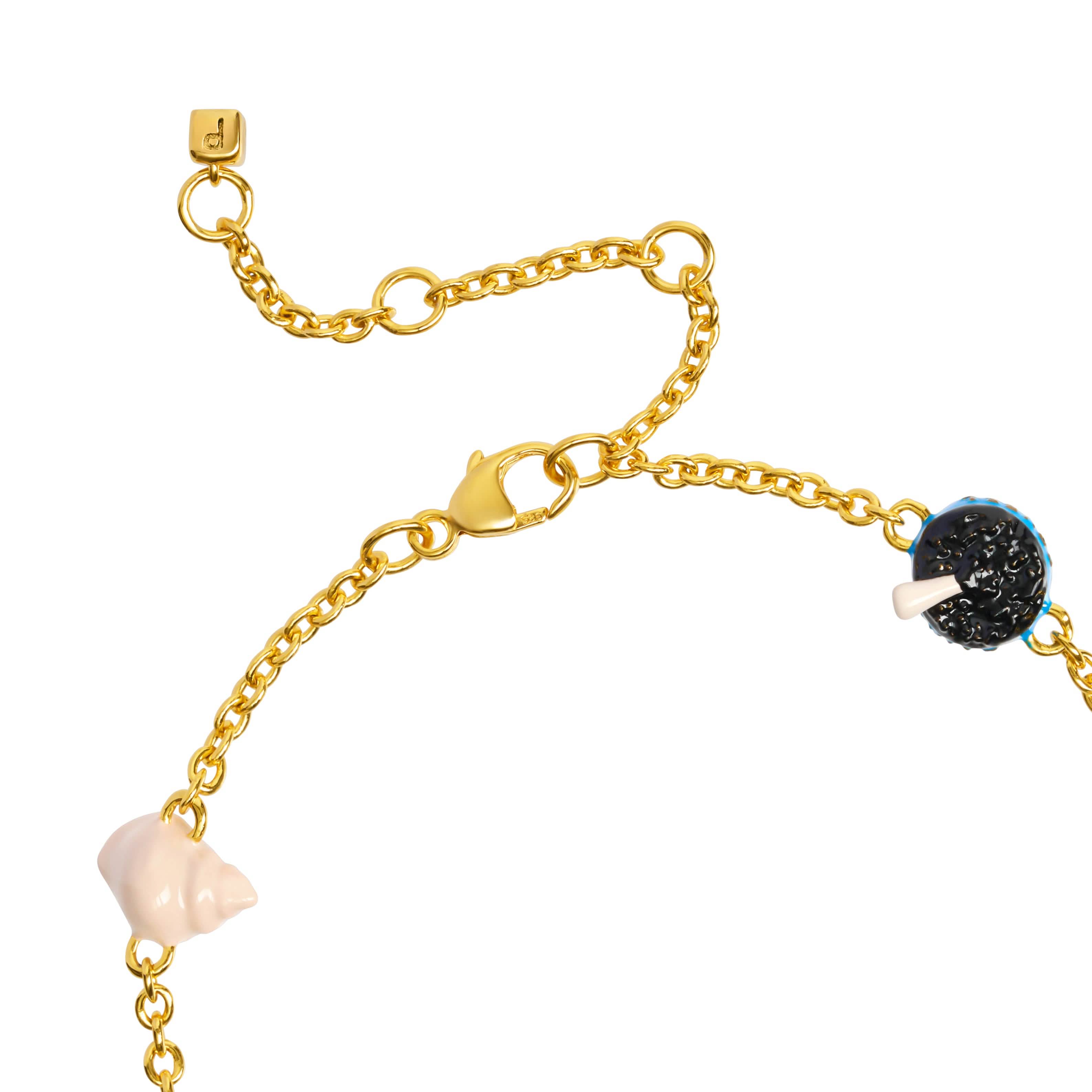Azure Mini Charm Bracelet (Gold) - Image 3