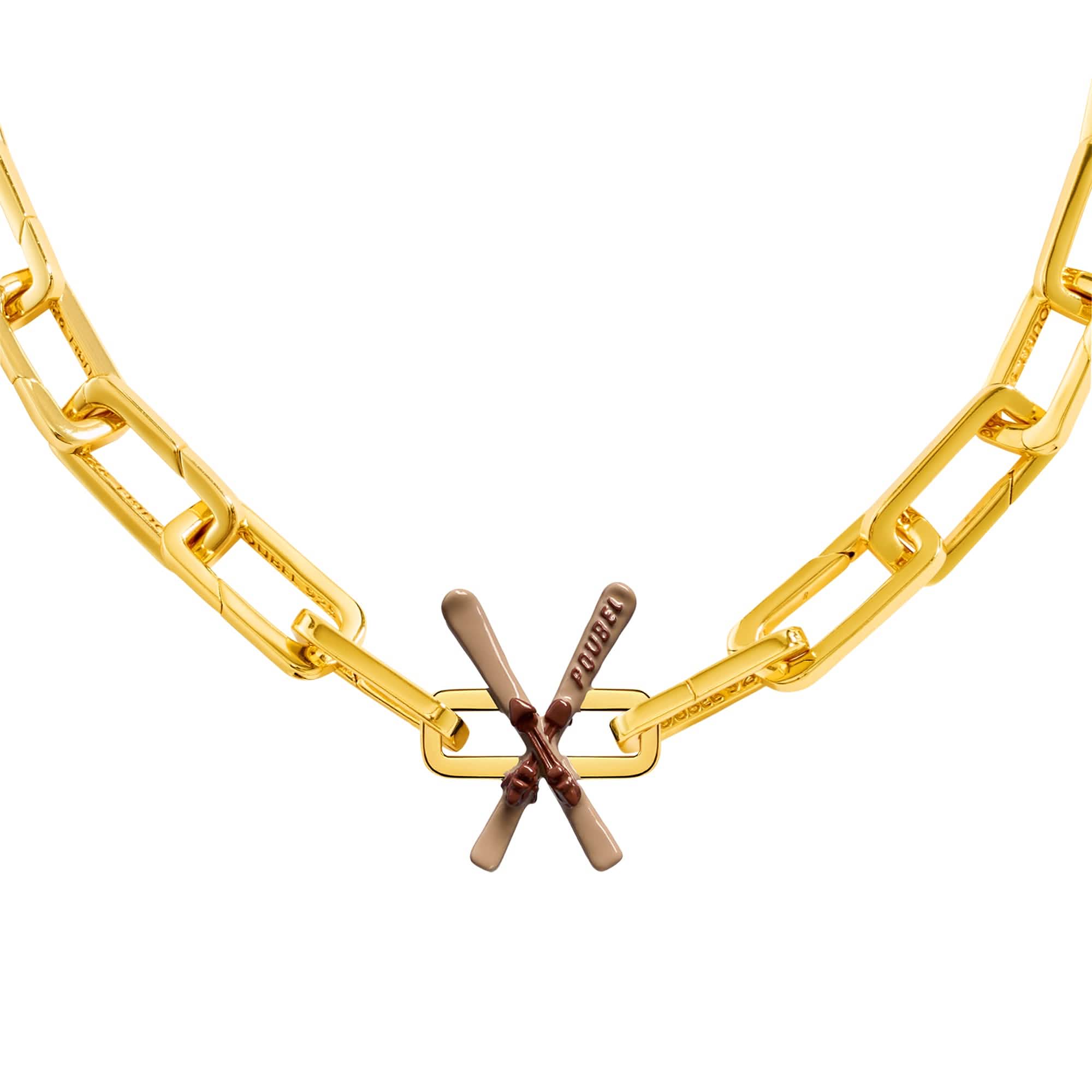 Beige Skis Charm (Gold) - Image 7