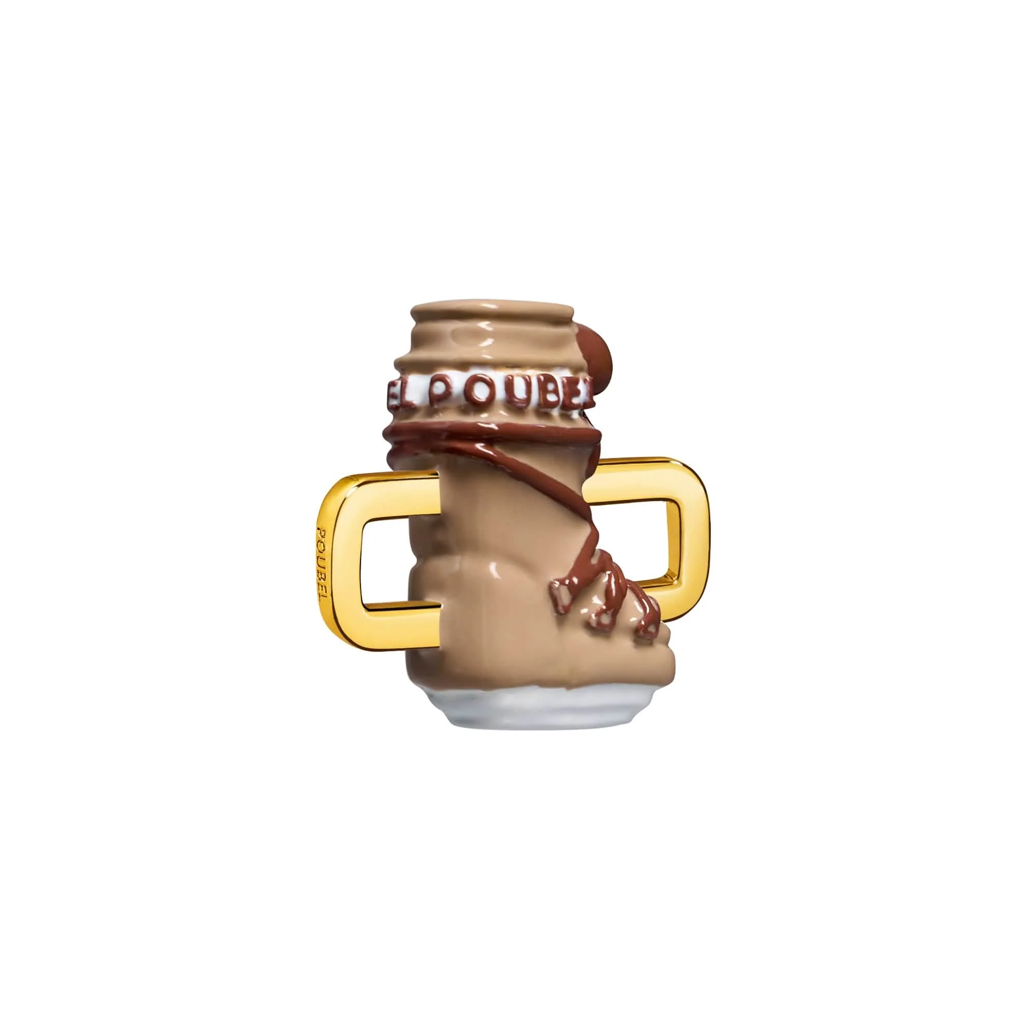 Beige Snowboot Charm (Gold) - Image 2