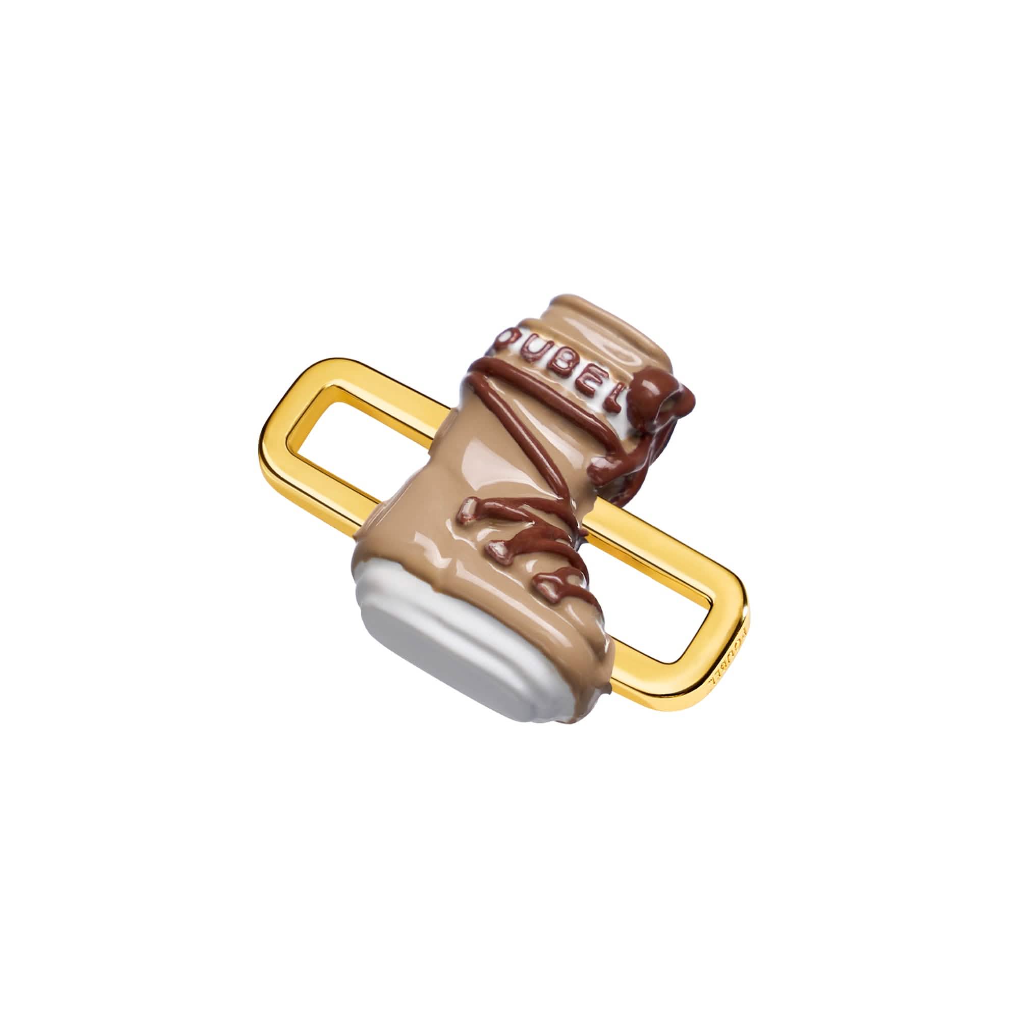 Beige Snowboot Charm (Gold) - Image 5