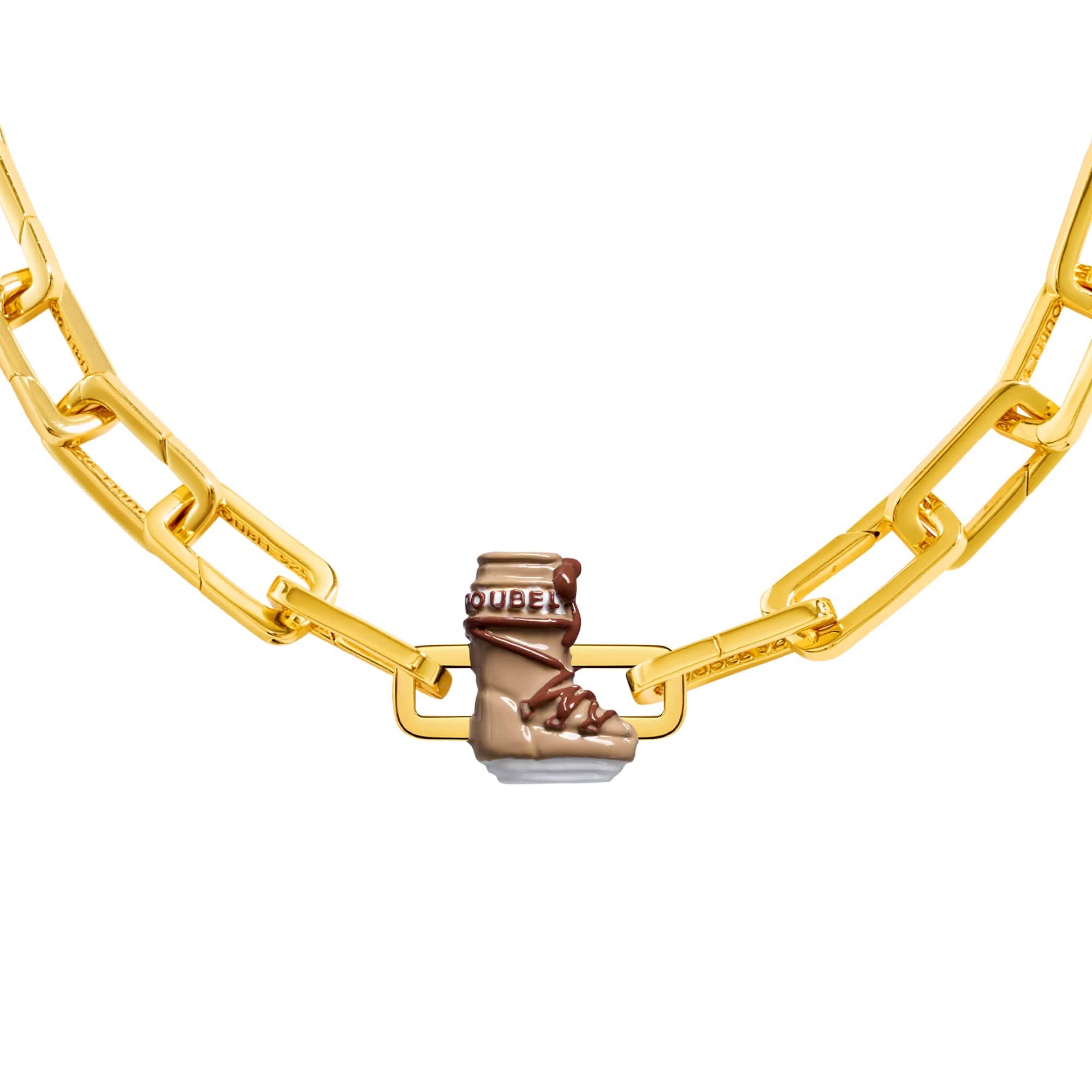 Beige Snowboot Charm (Gold) - Image 7