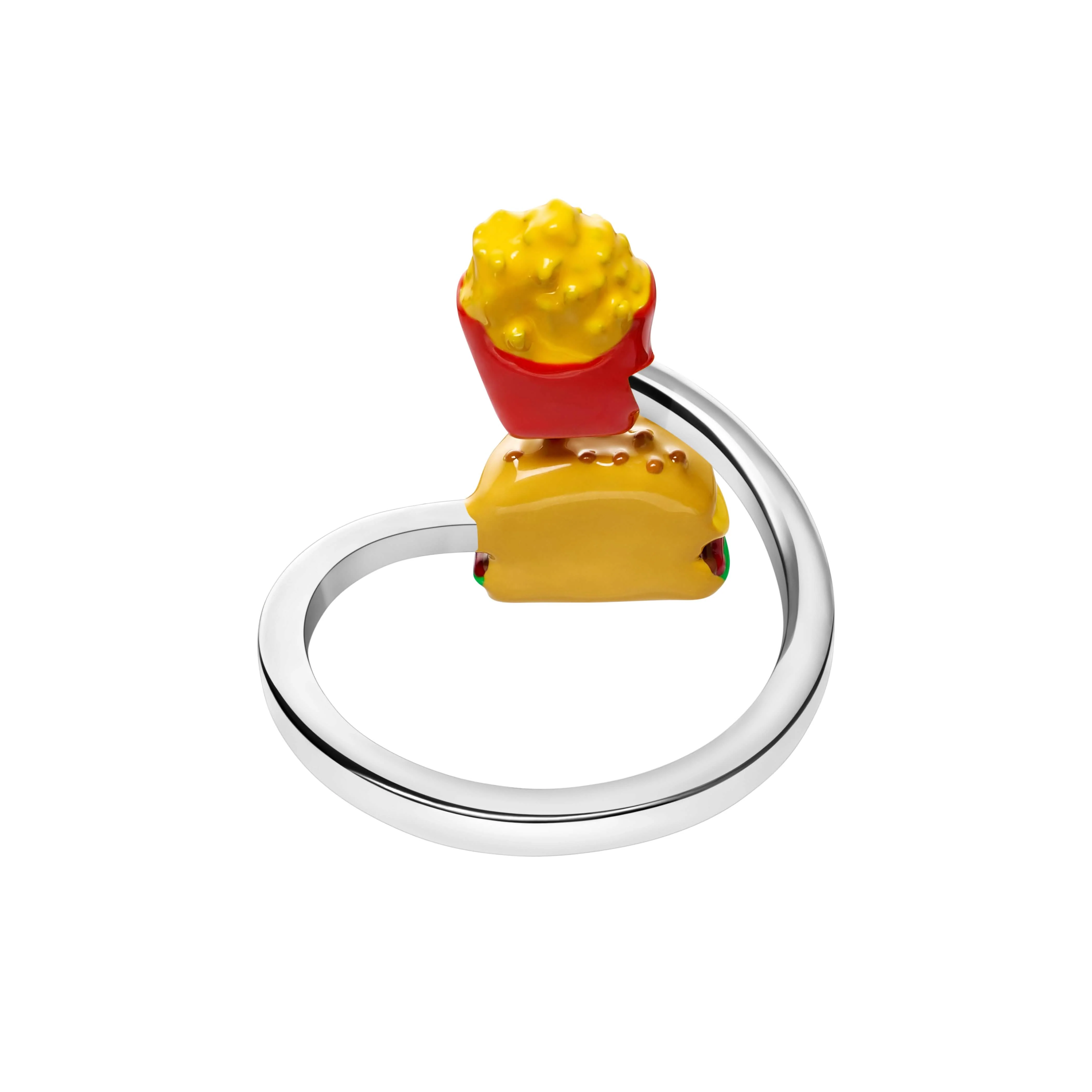 Burger & Fries Wrap Ring - Image 3