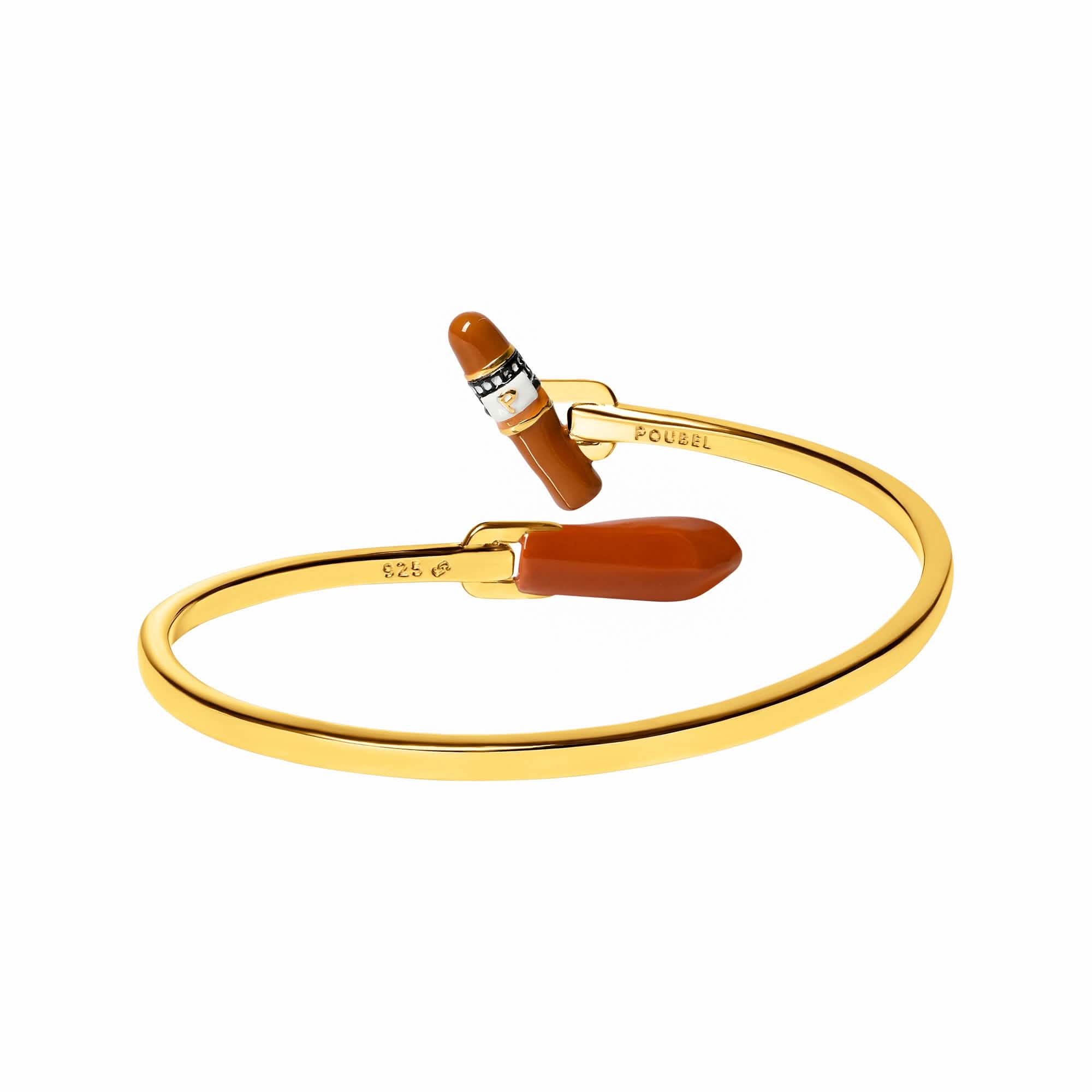 Cigar & Bateau Bangle (Gold) - Image 5