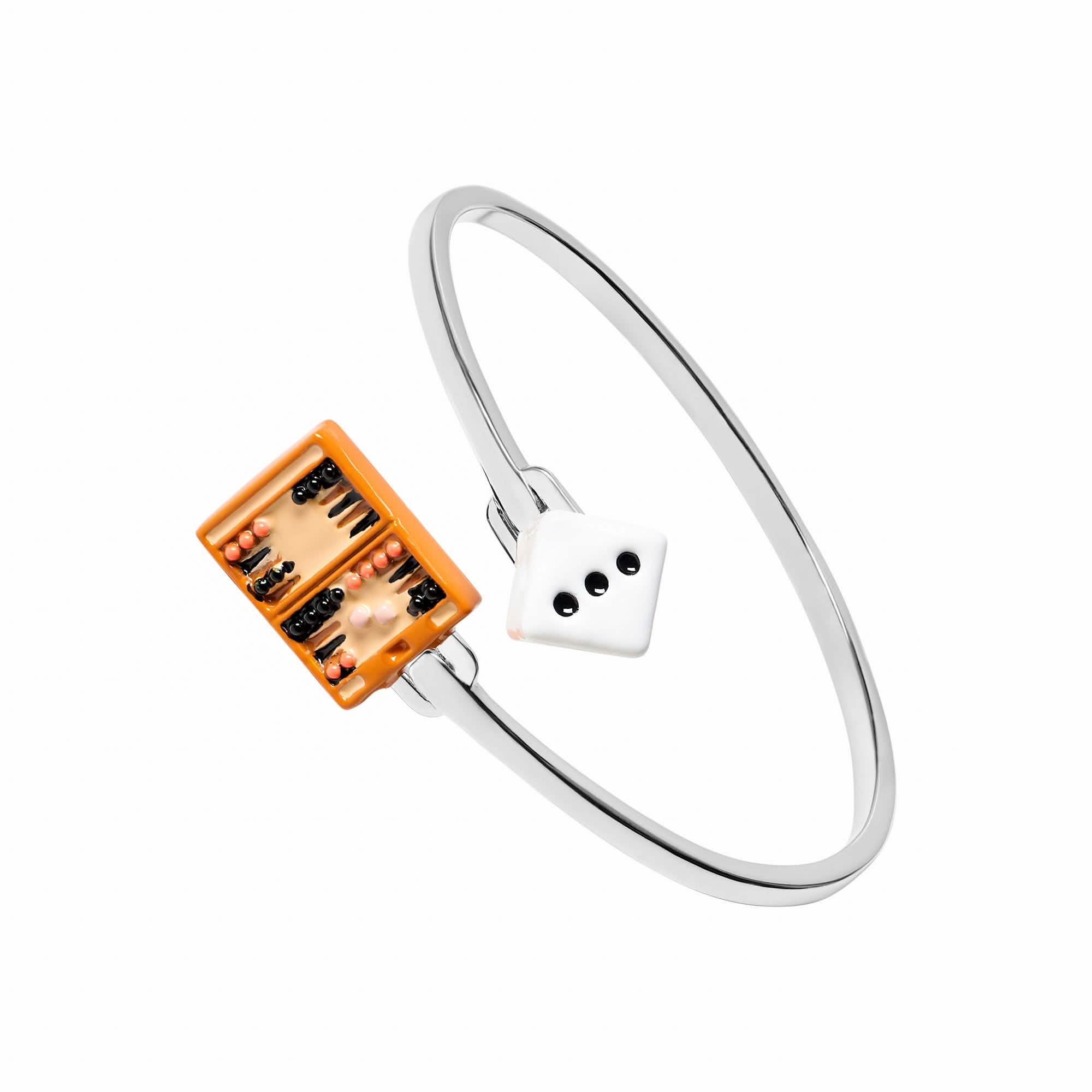 Dice & Backgammon Bangle