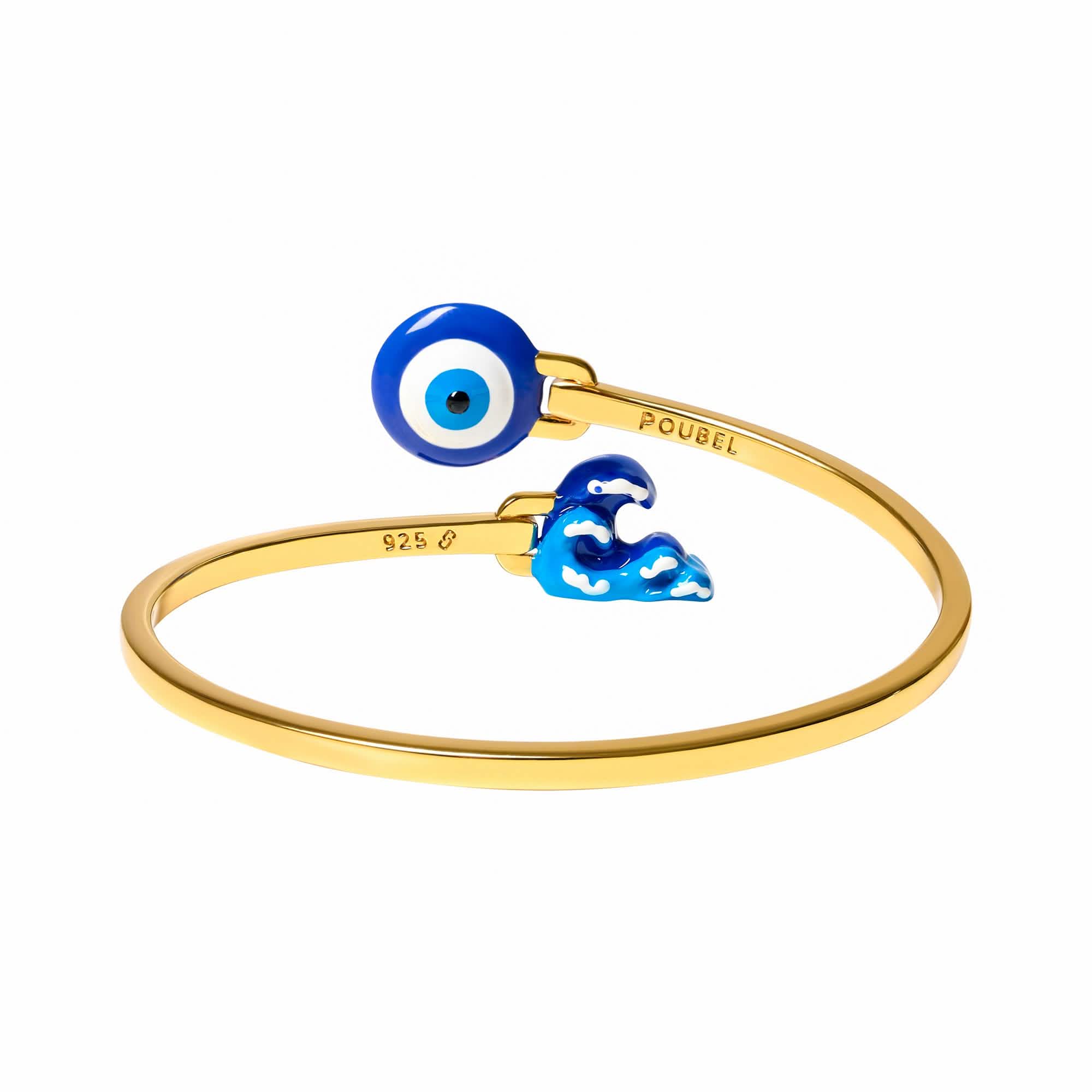 Evil Eye & La Mer Bangle (Gold) - Image 5