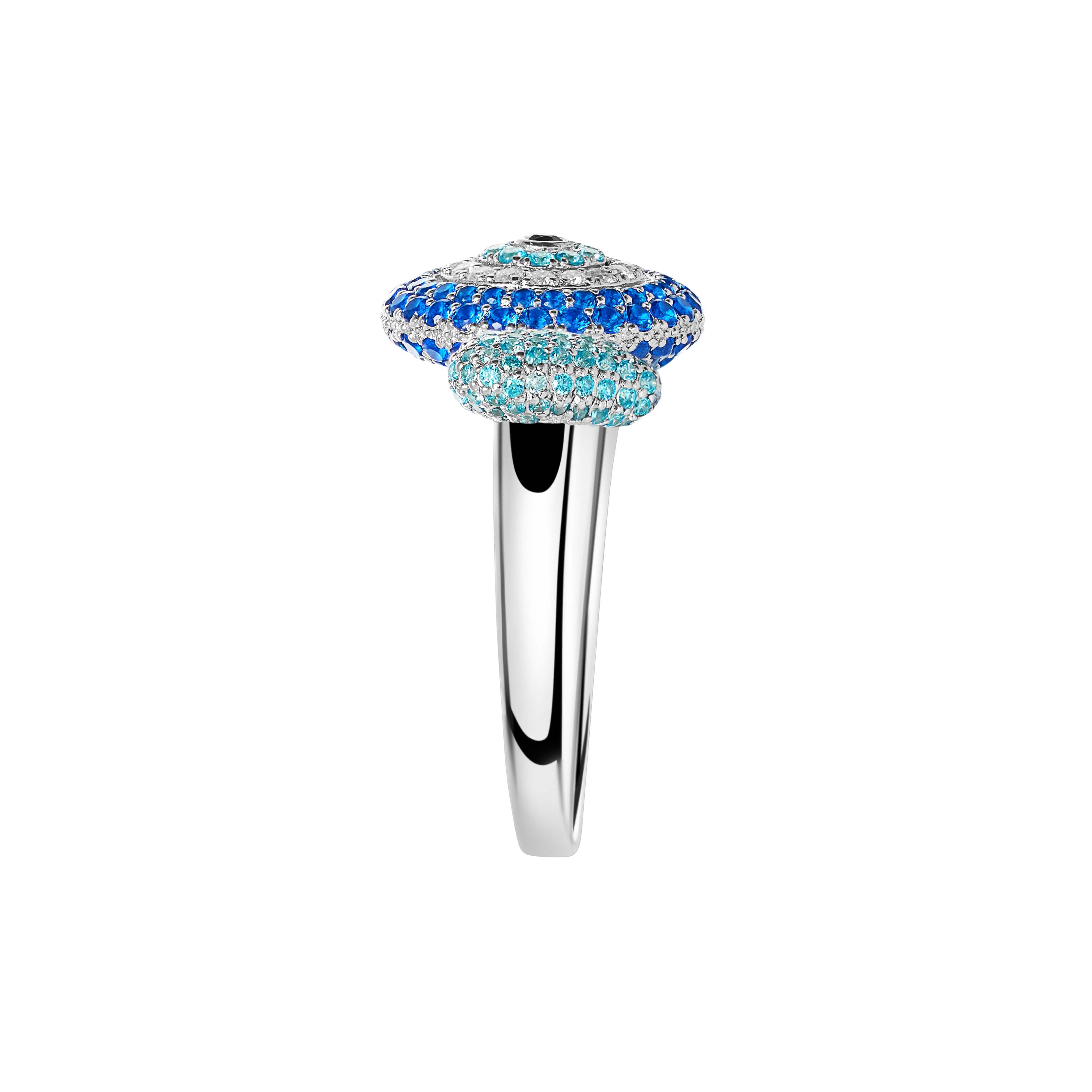 Evil Eye Stoneset Spacer Ring - Image 4