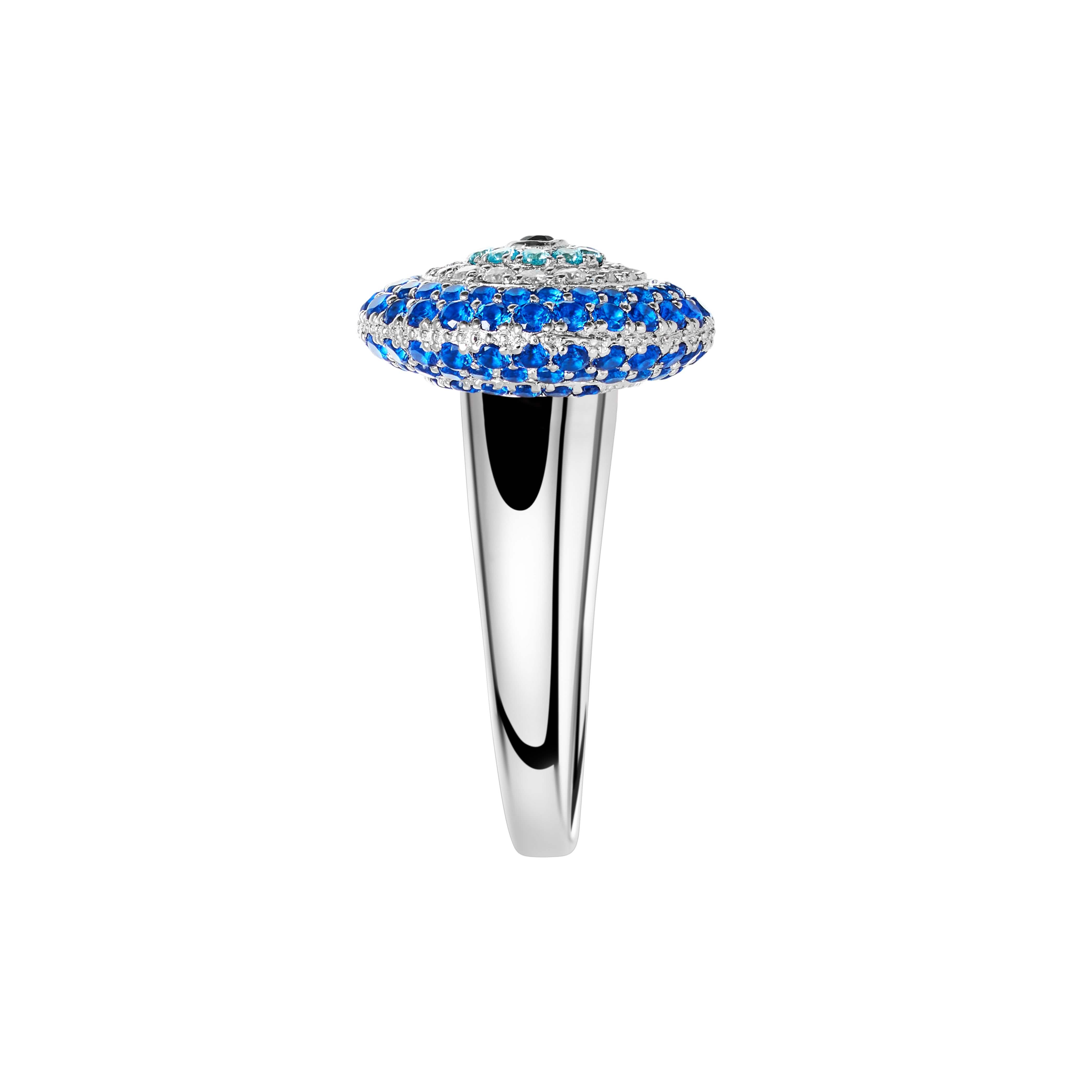 Evil Eye Stoneset Spacer Ring - Image 5