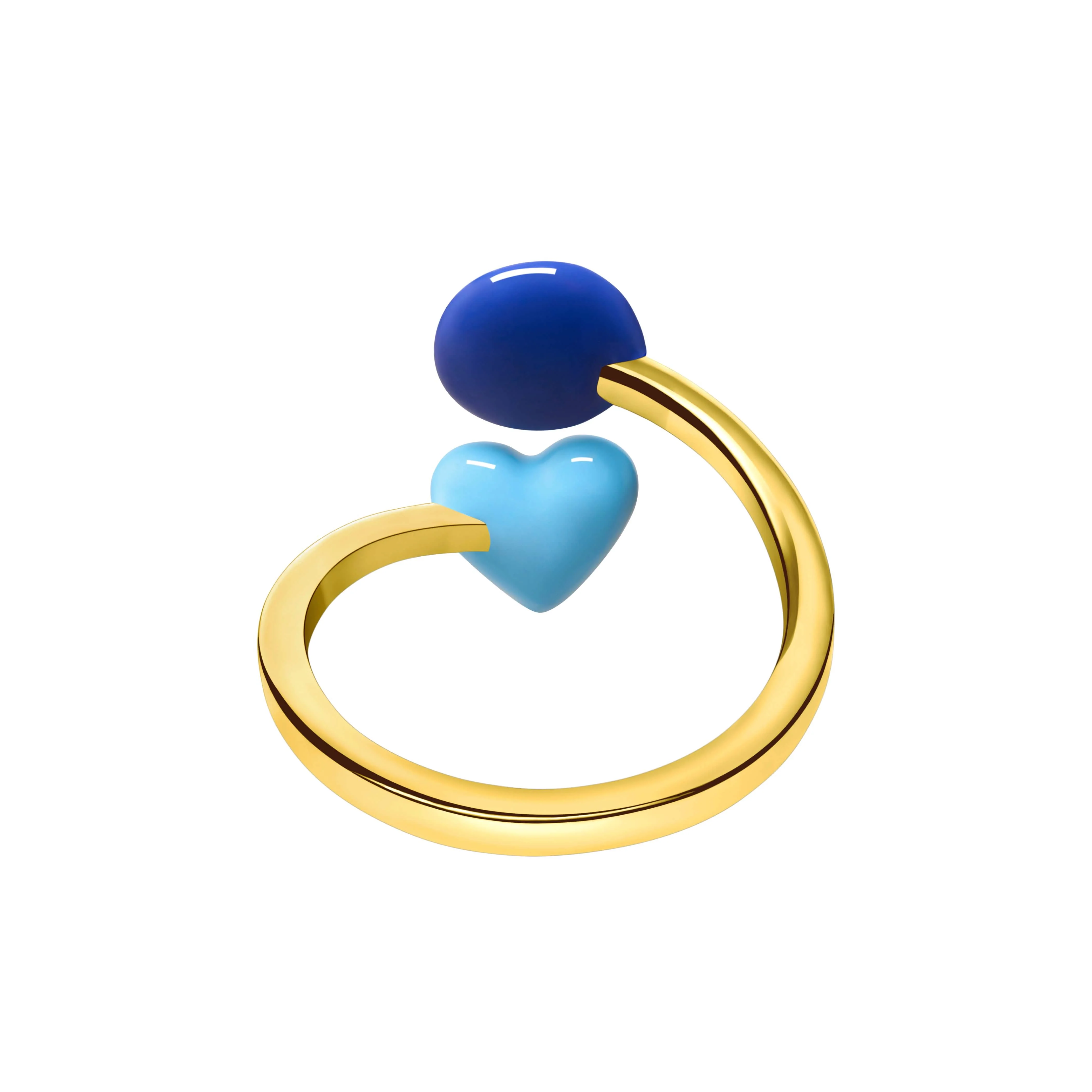 Evil Eye Wrap Ring (Gold) - Image 3