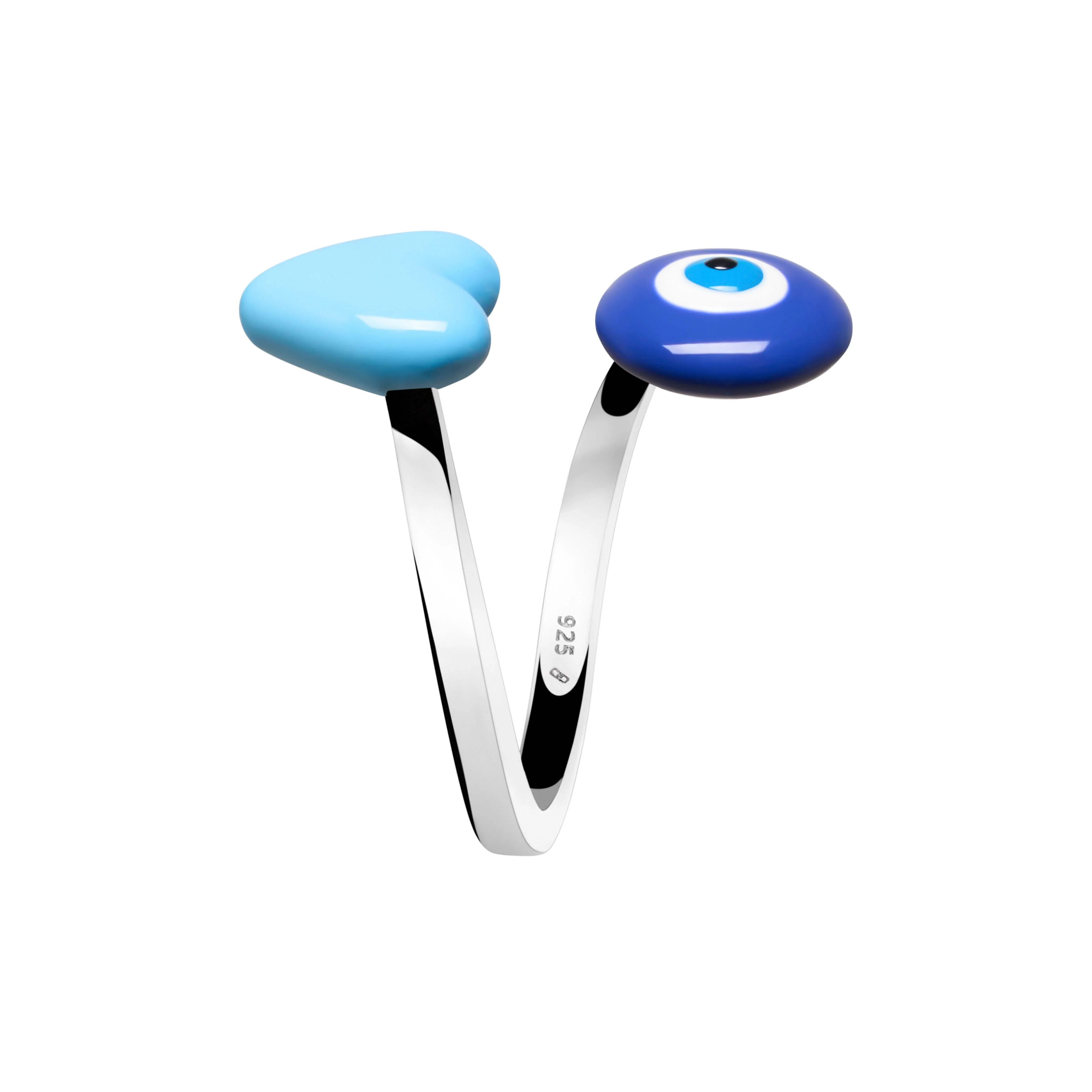 Evil Eye Wrap Ring - Image 5