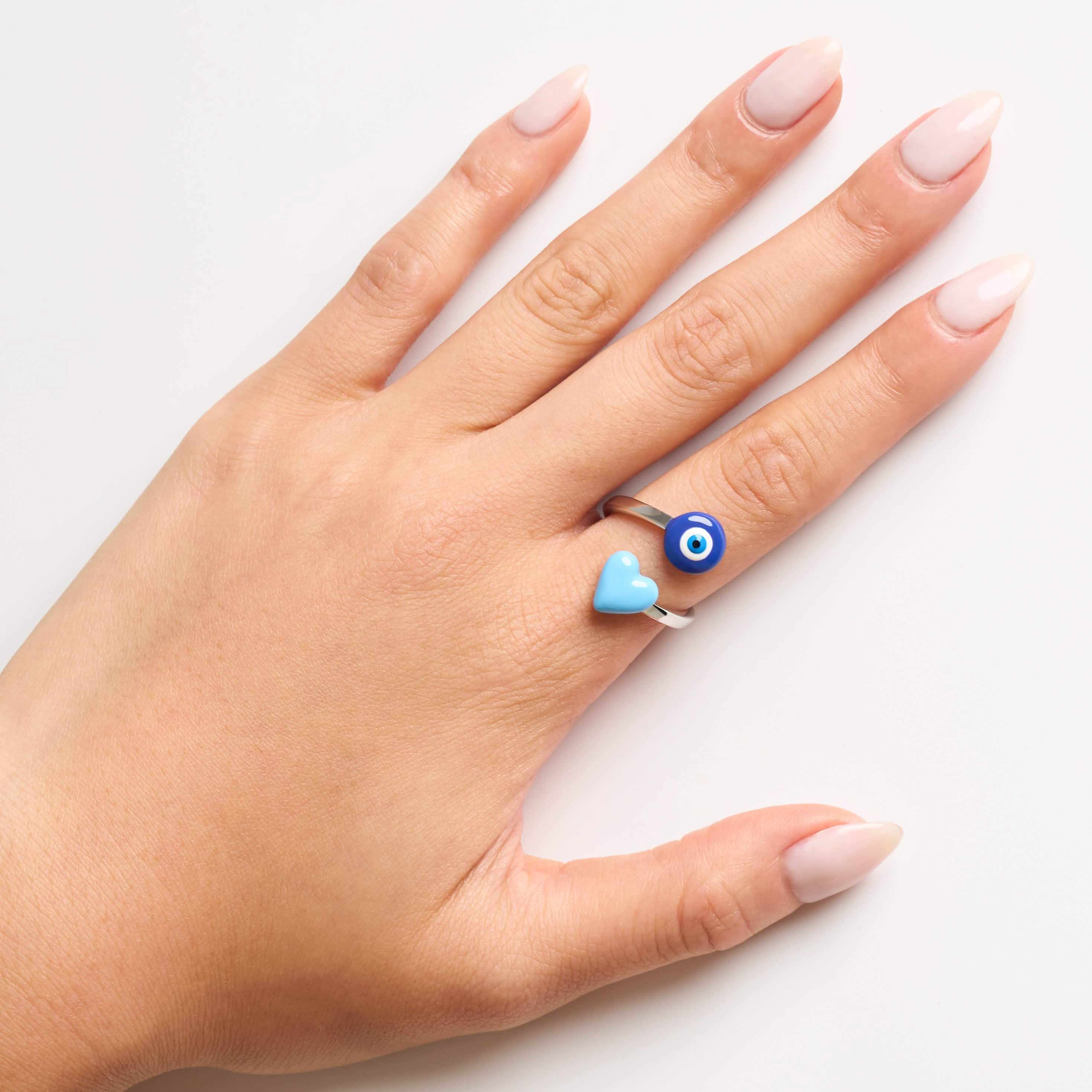 Evil Eye Wrap Ring - Image 7