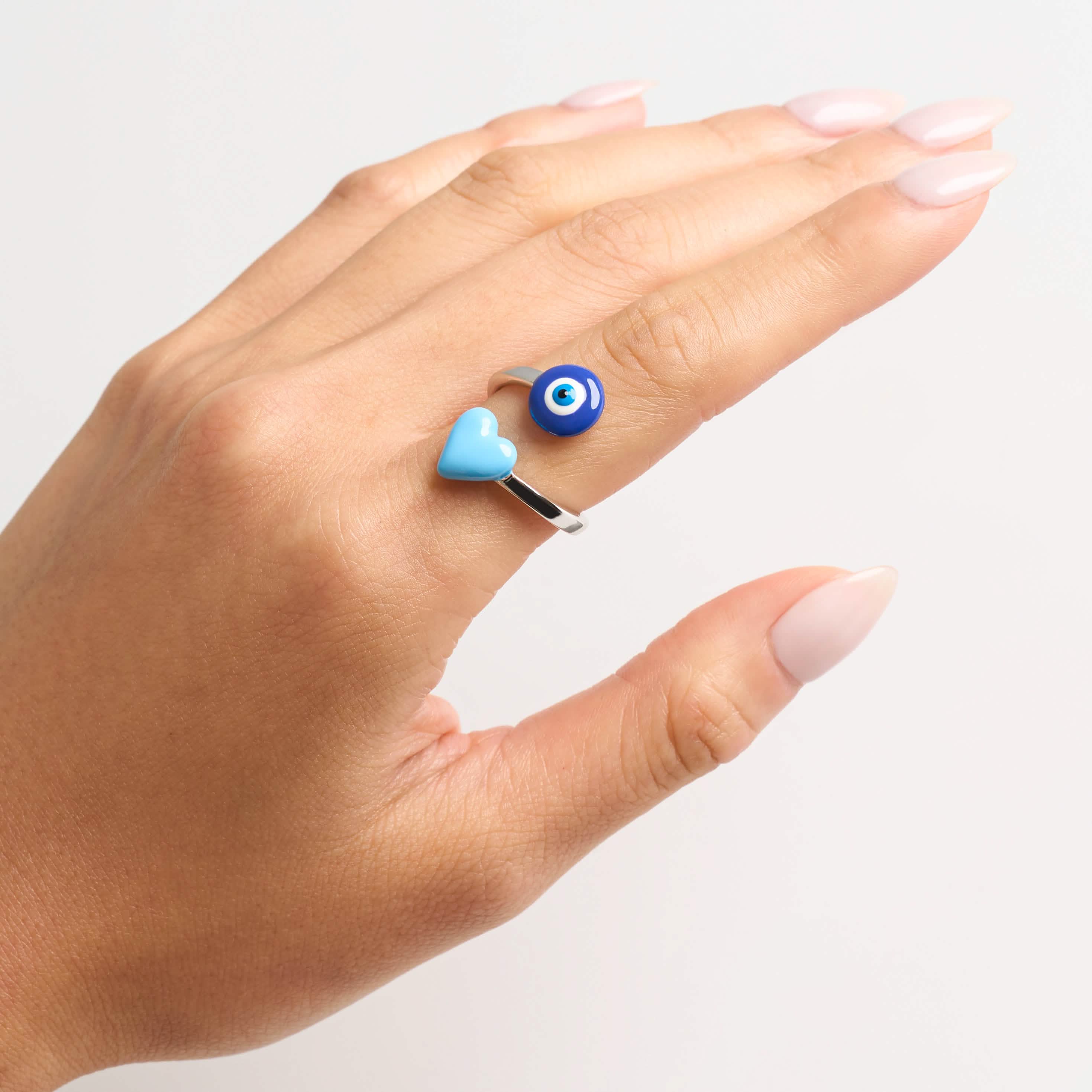 Evil Eye Wrap Ring - Image 8
