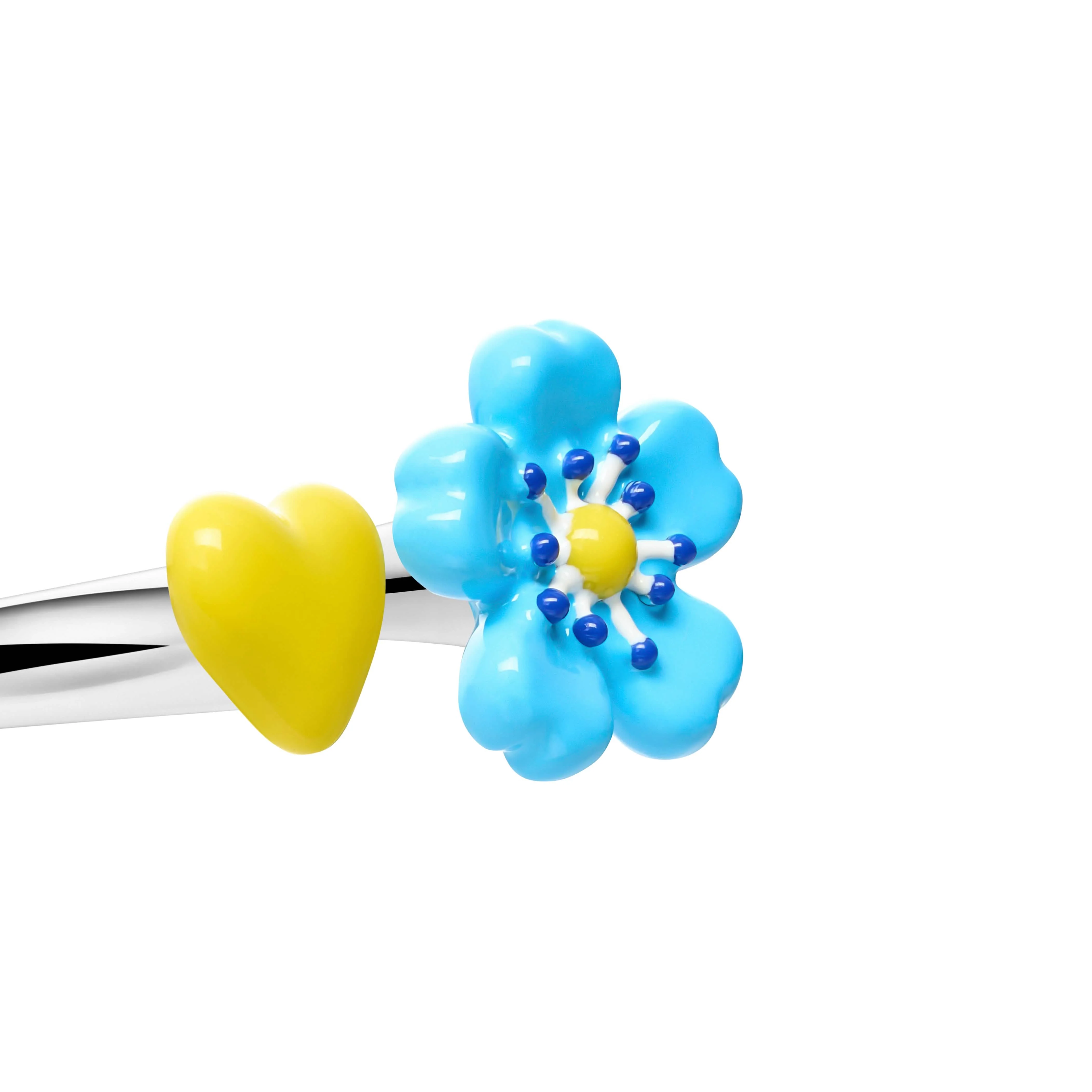 Fleur Bleue Spacer Ring - Image 4
