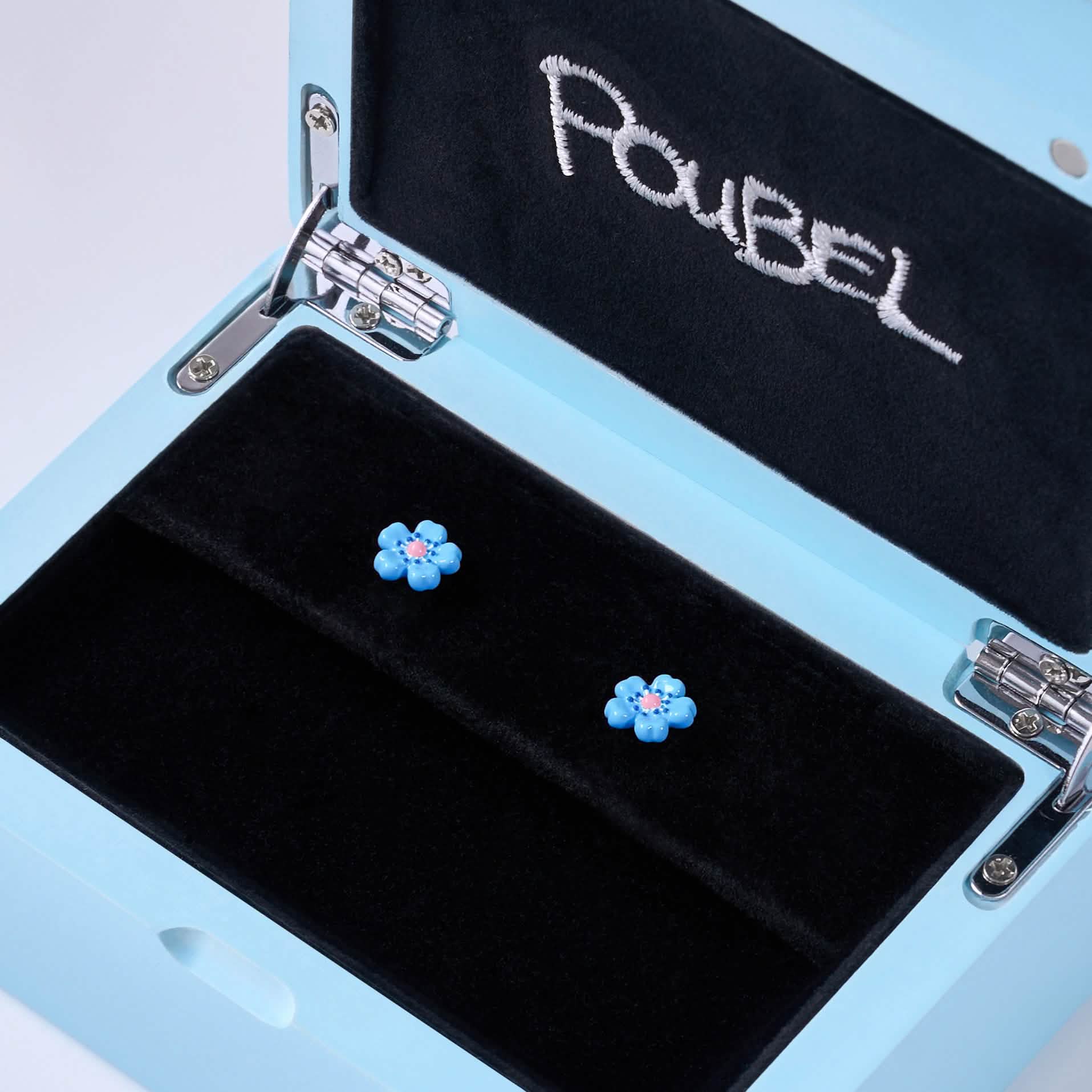 Fleur Bleue Studs - Image 4