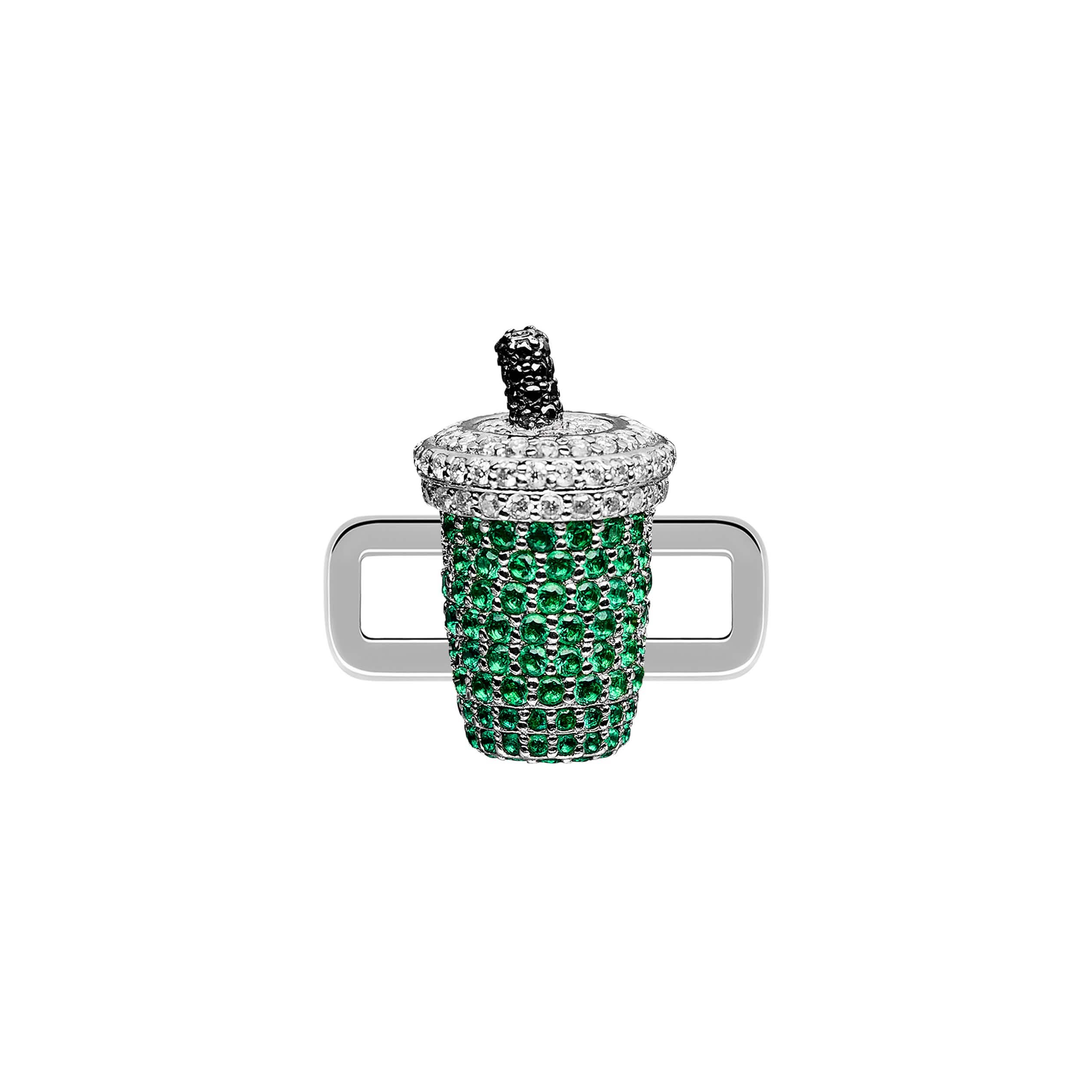 Iced Matcha Stoneset Charm - Image 4
