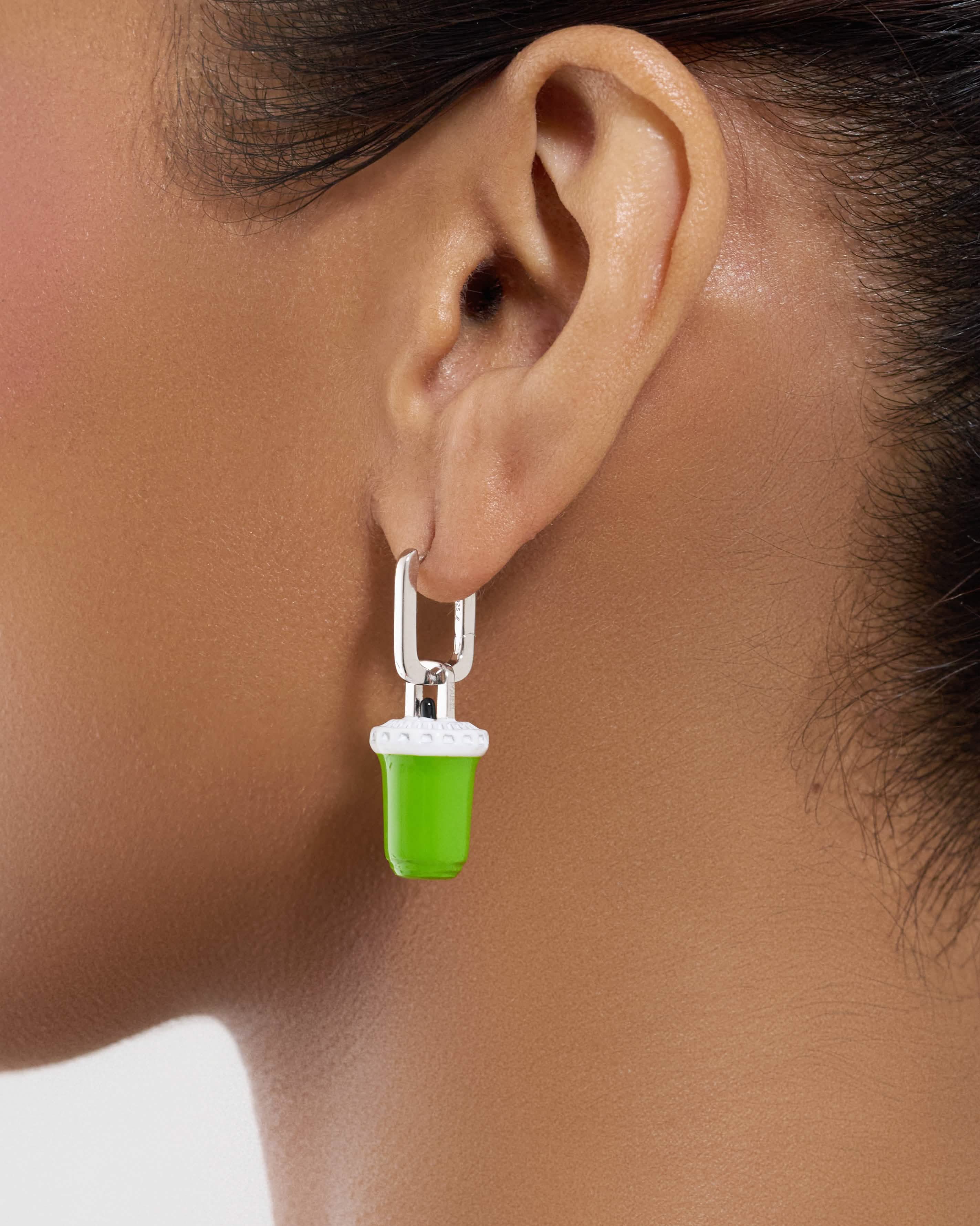 Iced Matcha Pendant Earrings - Image 4