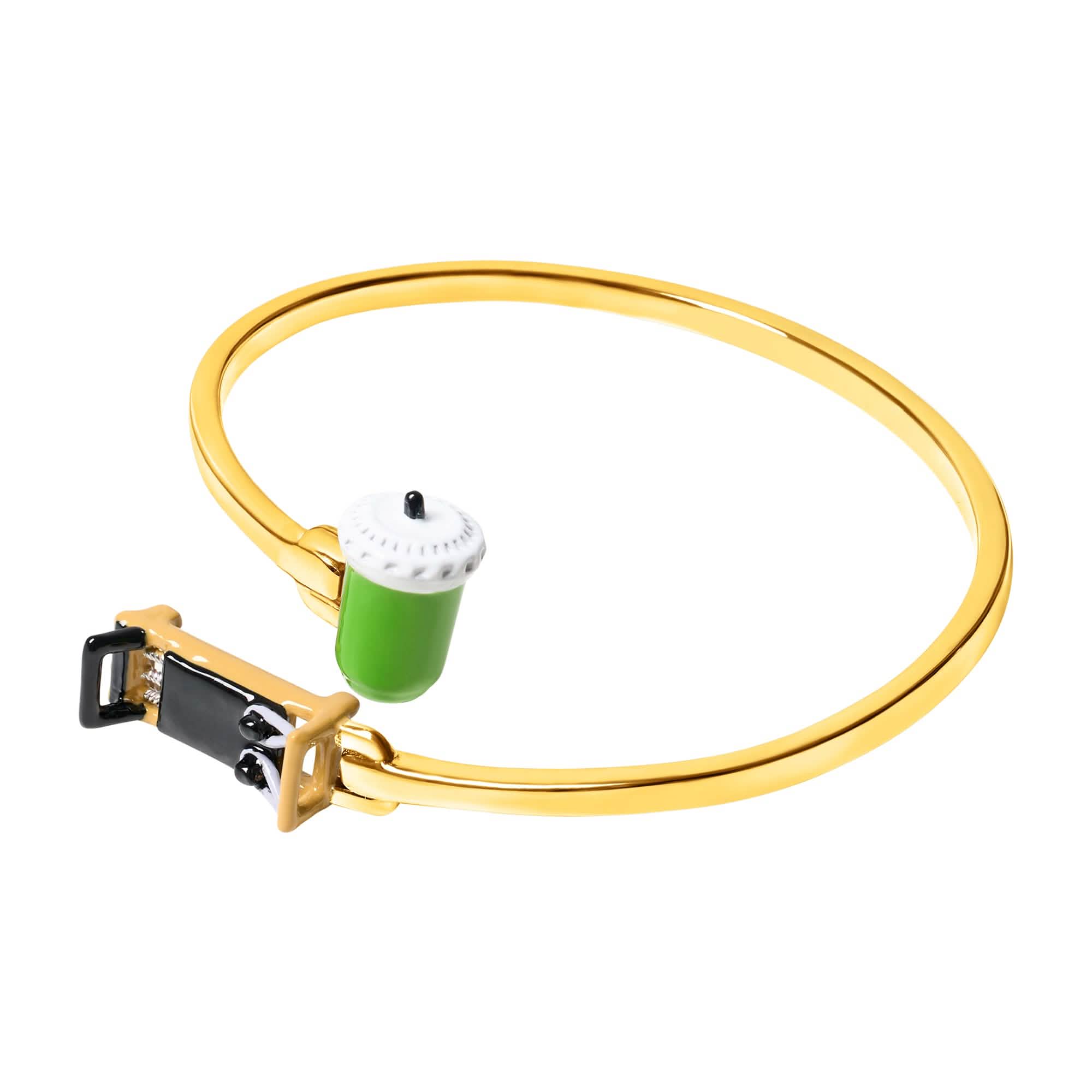 Iced Matcha & Pilates Bangle (Gold) - Image 3