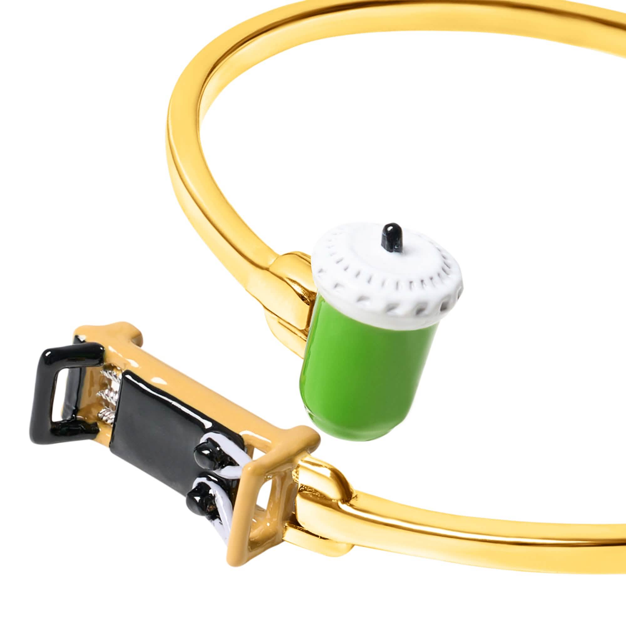 Iced Matcha & Pilates Bangle (Gold) - Image 4