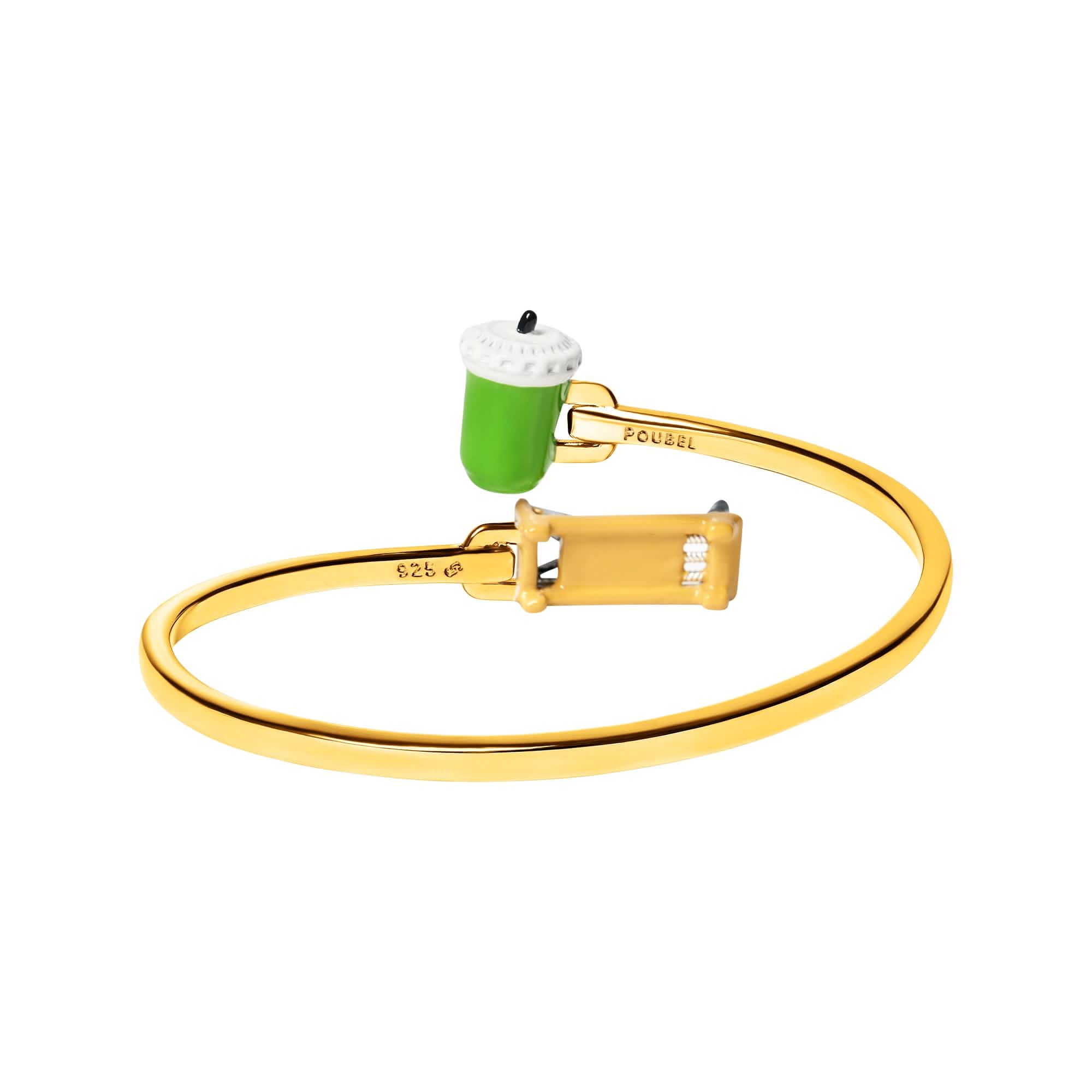 Iced Matcha & Pilates Bangle (Gold) - Image 5