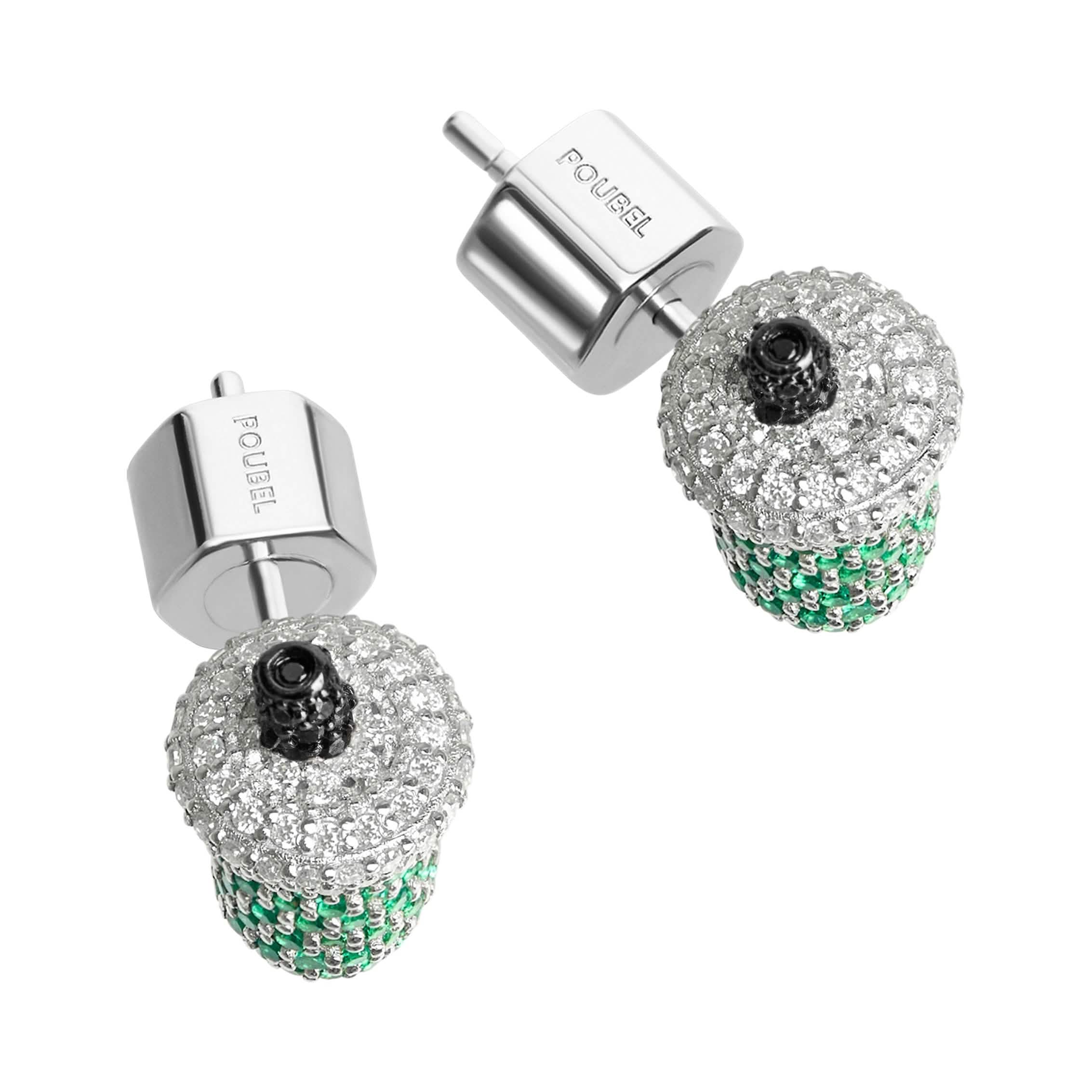 Iced Matcha Stoneset Studs - Image 3
