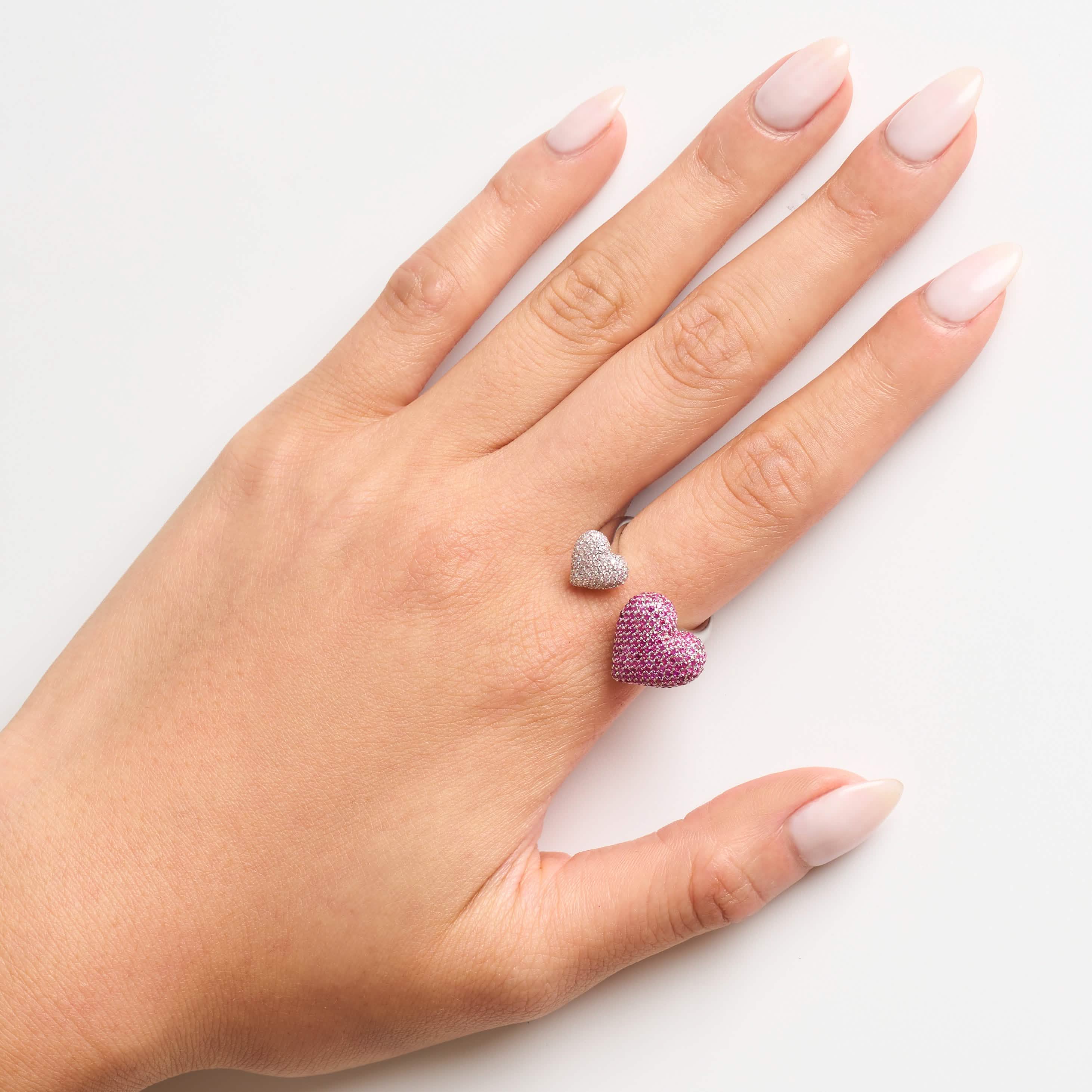 Love Stoneset Spacer Ring - Image 7