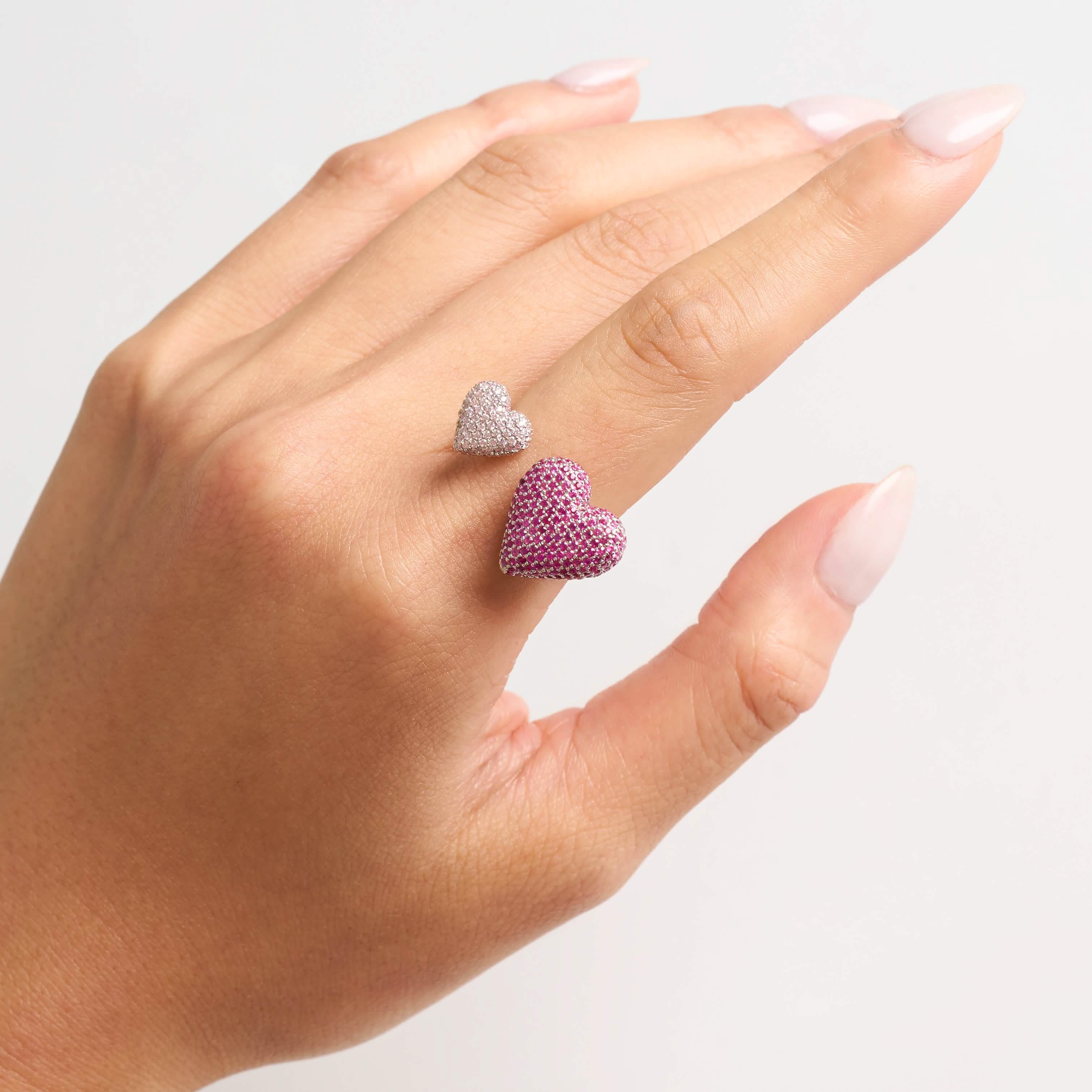 Love Stoneset Spacer Ring - Image 8