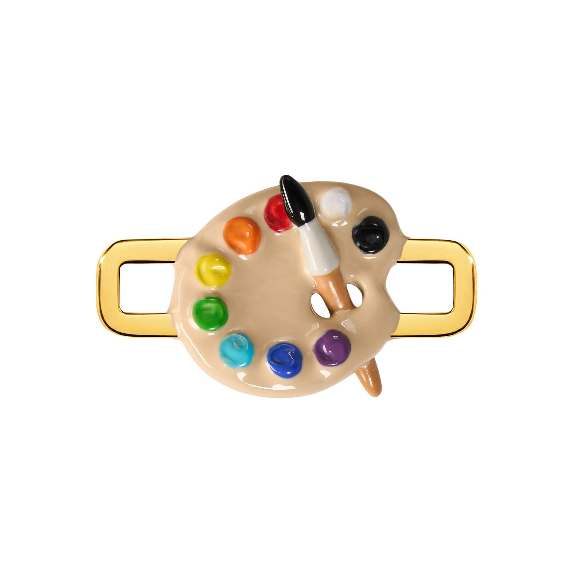 Paint Palette Charm (Gold) - Image 4