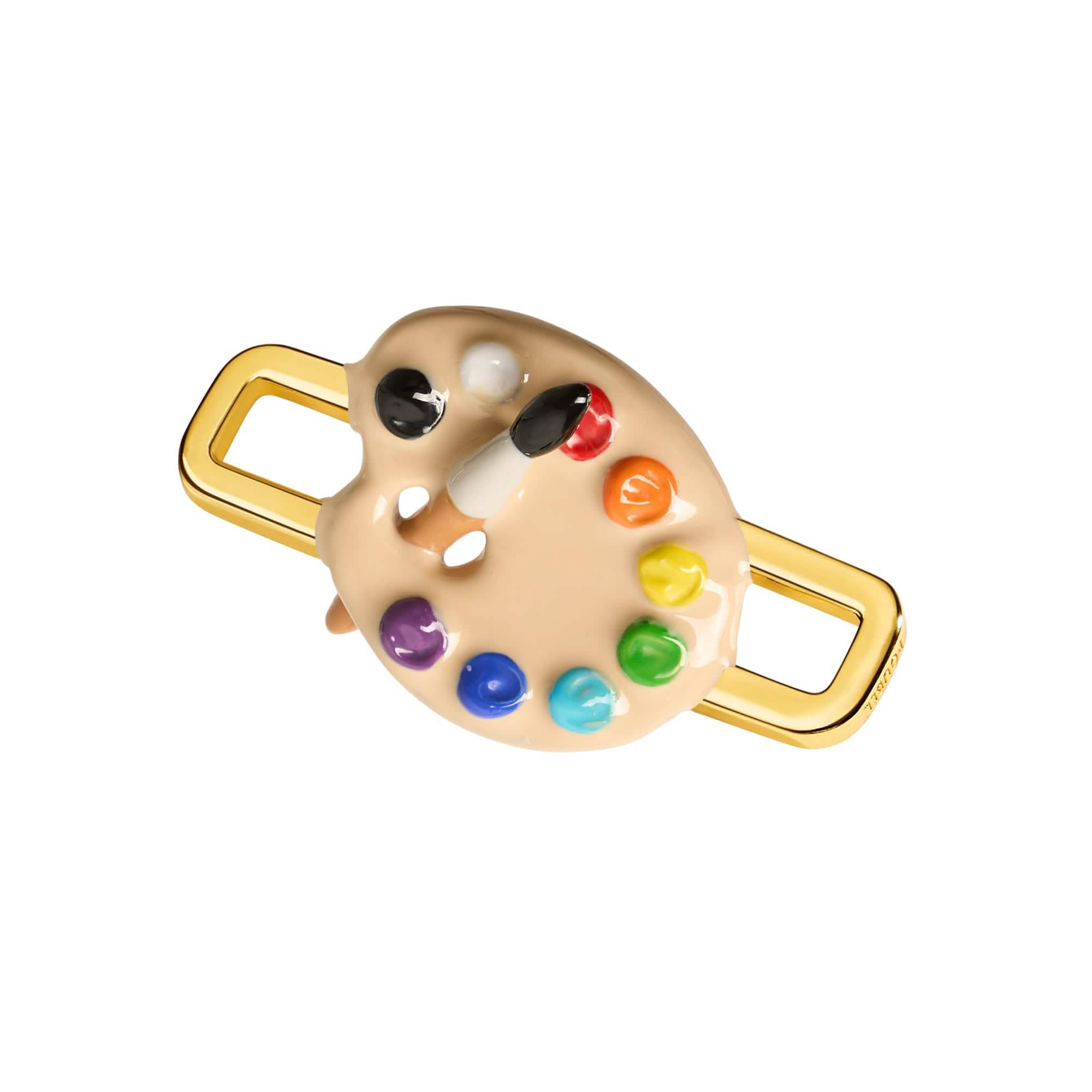 Paint Palette Charm (Gold) - Image 5