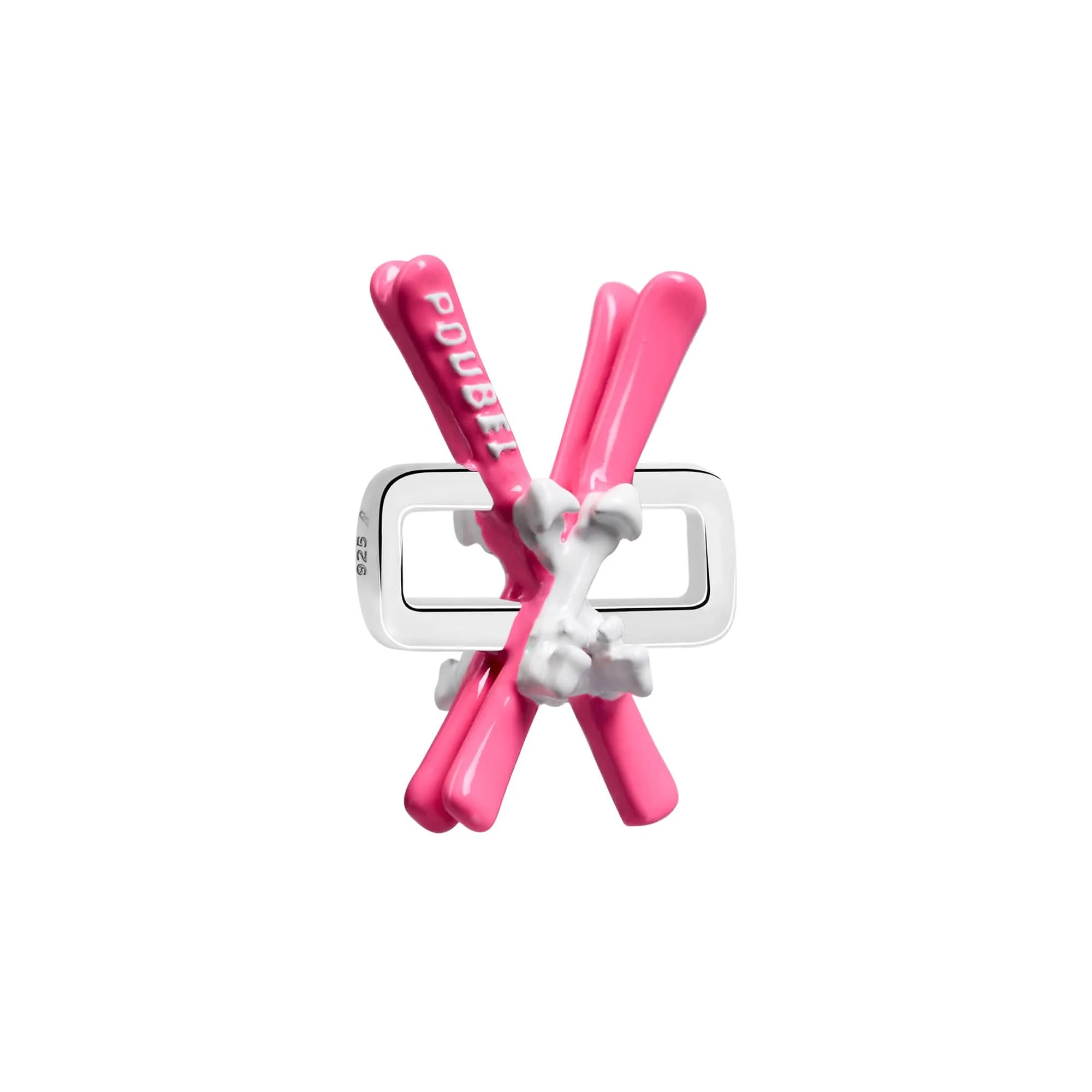 Pink Skis Charm - Image 2