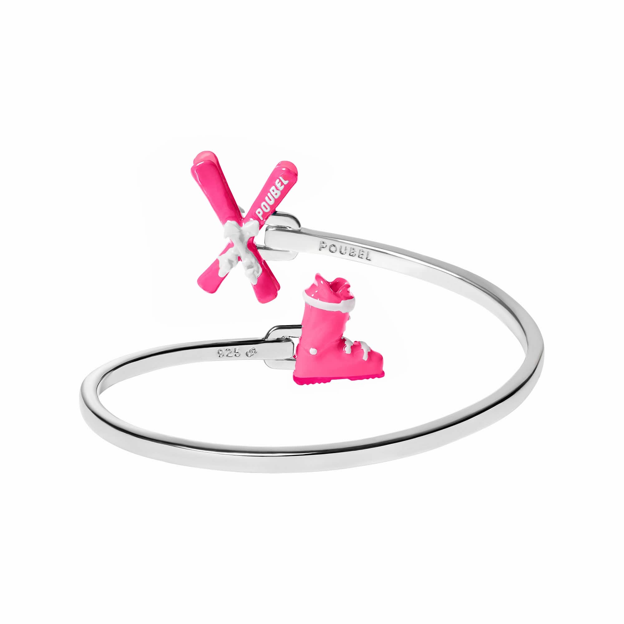 Pink Skis & Pink Ski Boot Bangle - Image 5