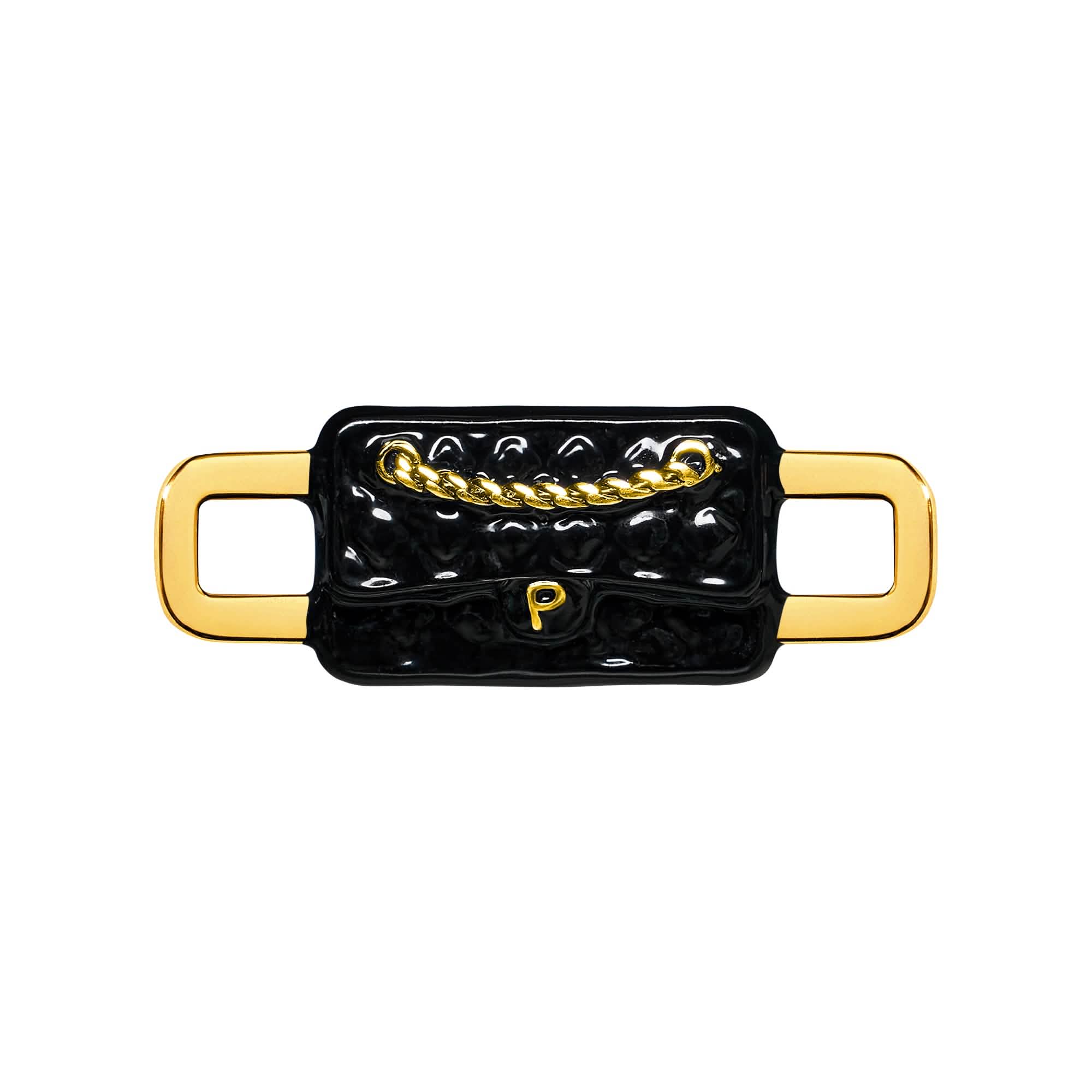 Quilted Bag Charm (Gold)