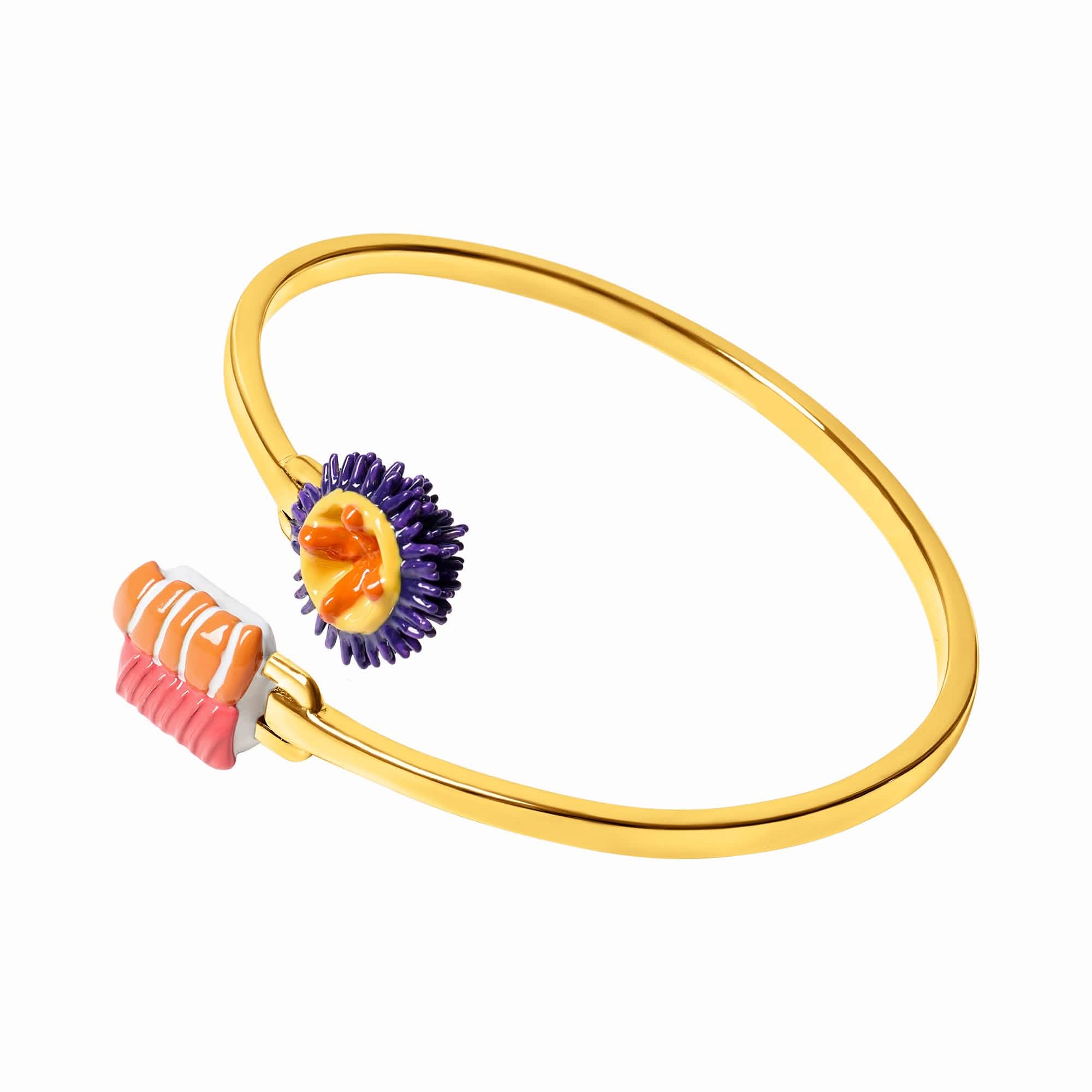 Sea Urchin & Sushi Bangle (Gold) - Image 3