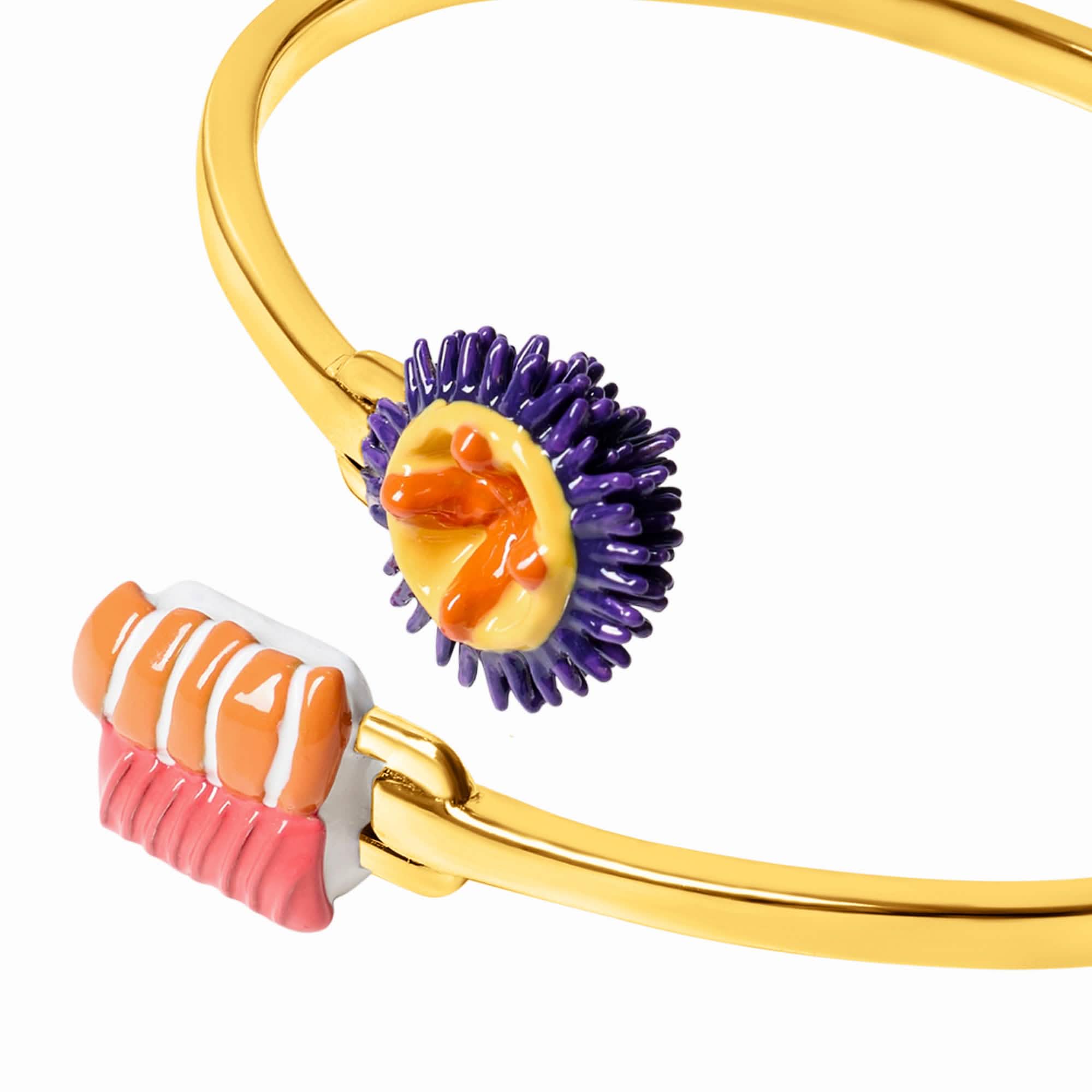 Sea Urchin & Sushi Bangle (Gold) - Image 4