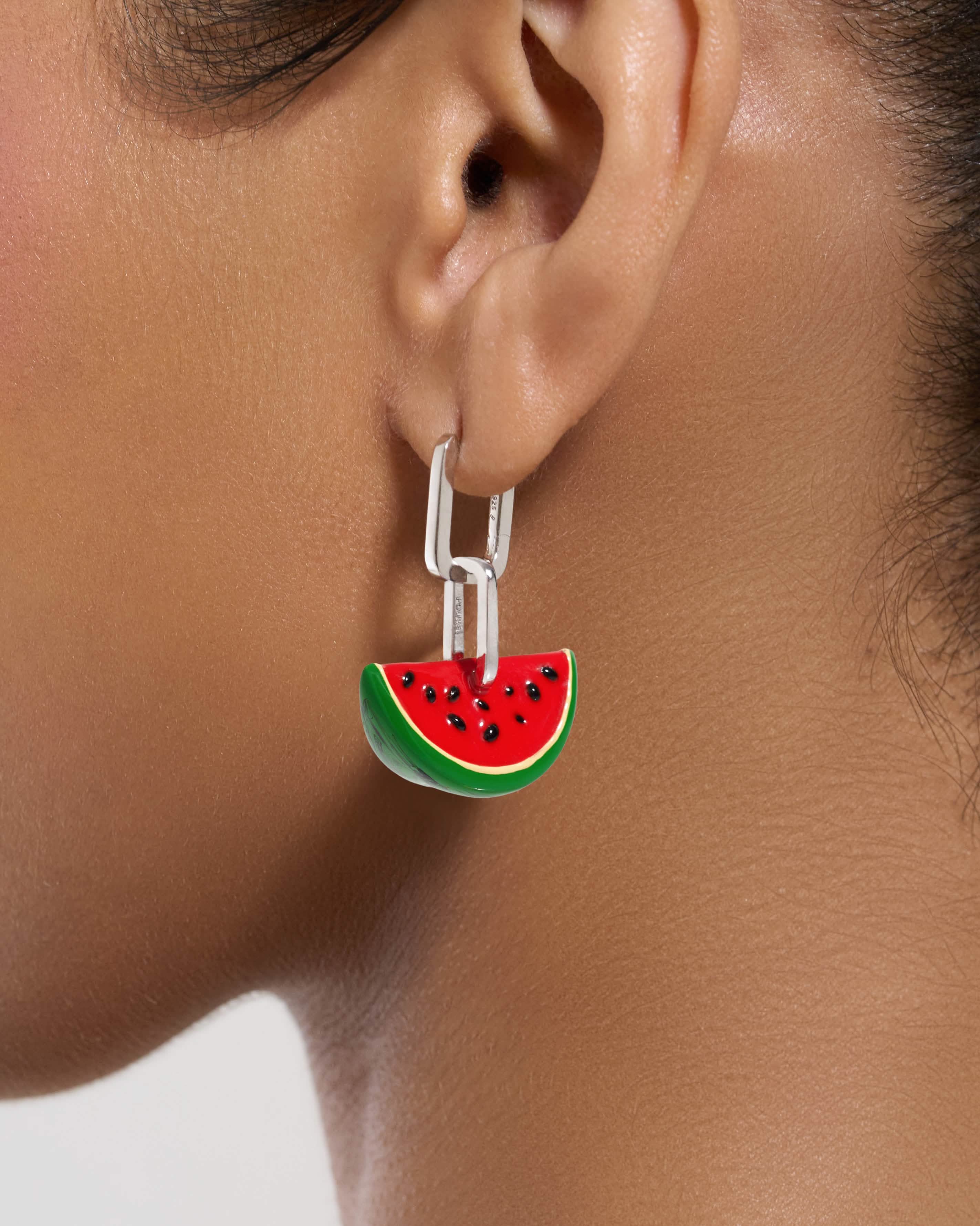 Watermelon Pendant Earrings - Image 4